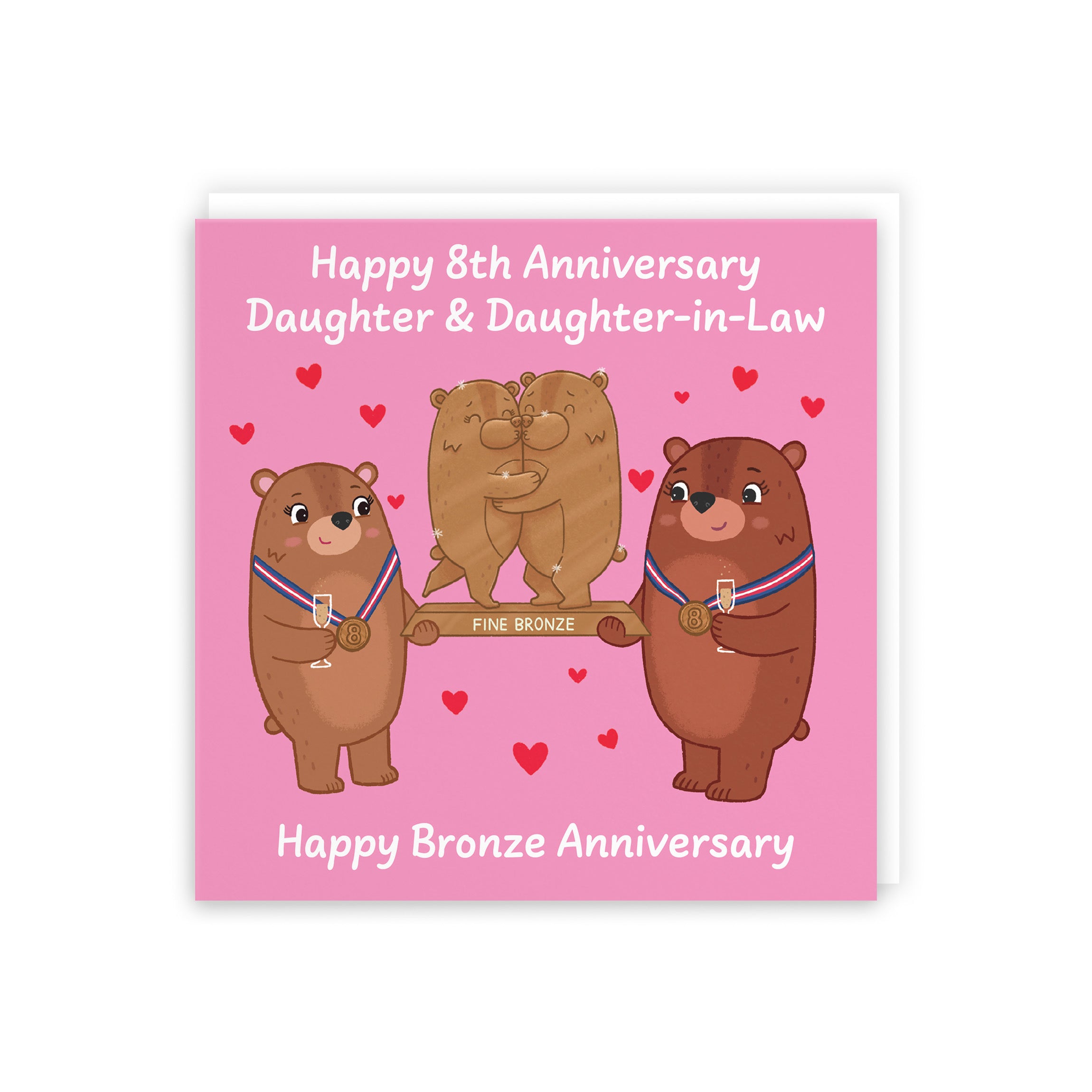 8th Daughter And Daughter In Law Anniversary Card Love Story - Default Title (5063396126483)