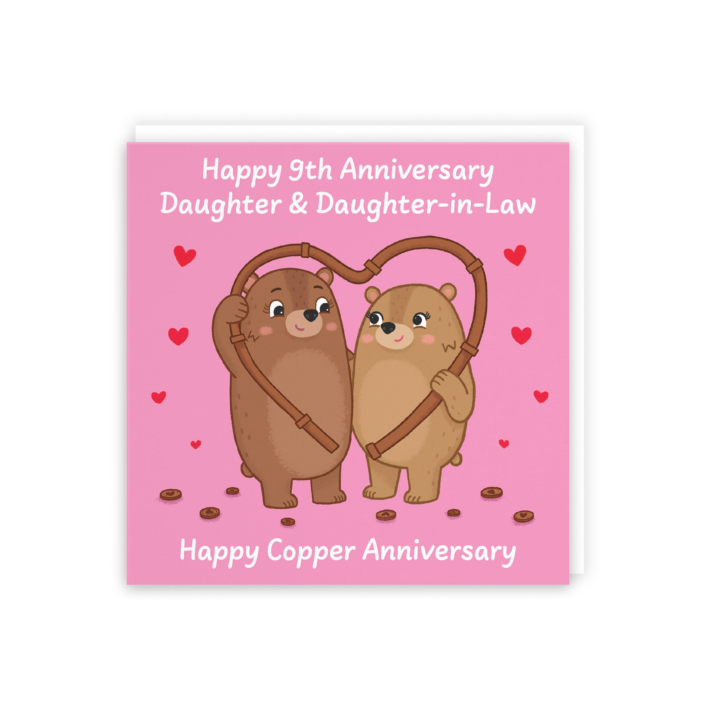 9th Daughter And Daughter In Law Anniversary Card Love Story - Default Title (5063396126490)