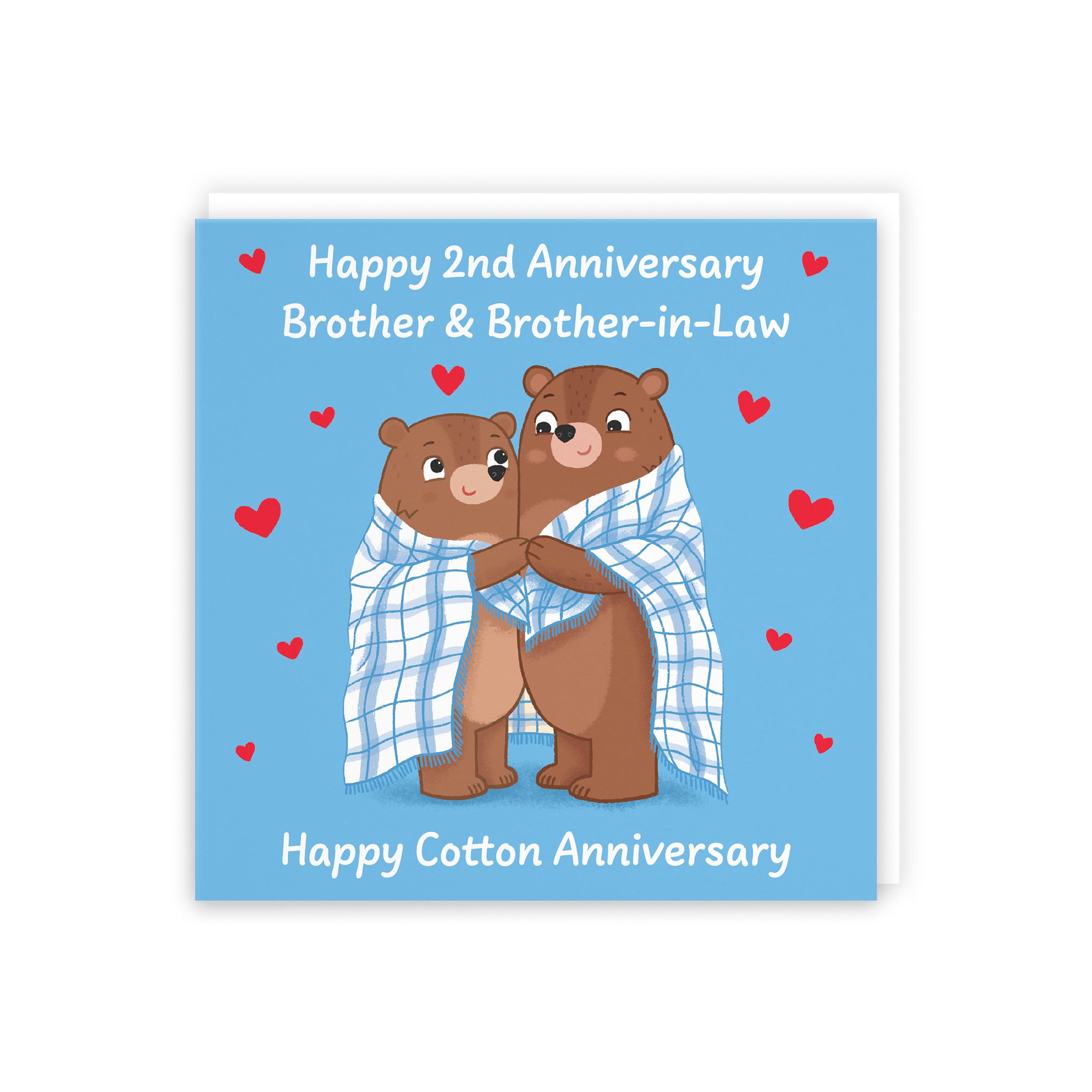 2nd Brother And Brother In Law Anniversary Card Love Story - Default Title (5063396126728)