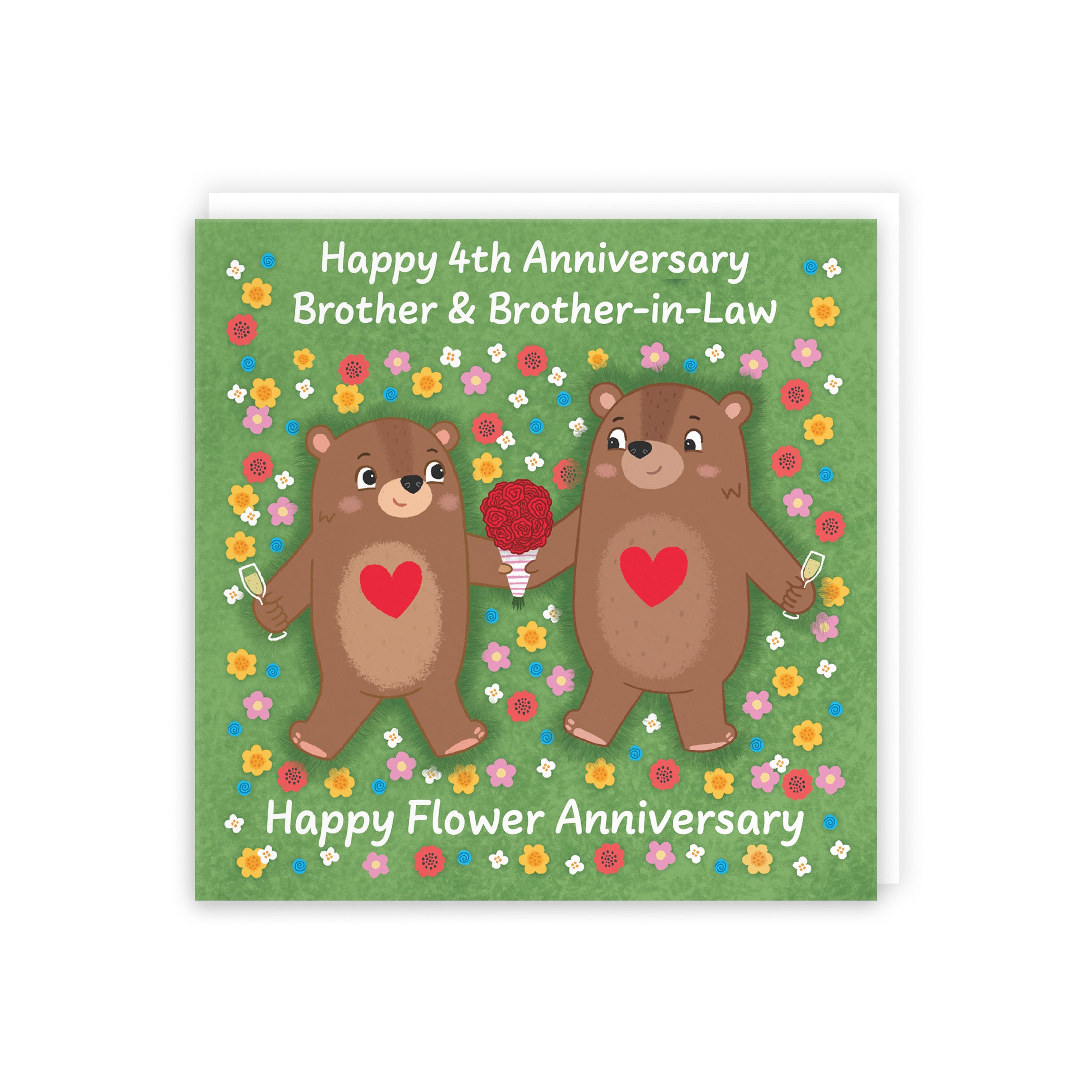 4th Brother And Brother In Law Anniversary Card Love Story - Default Title (5063396126742)