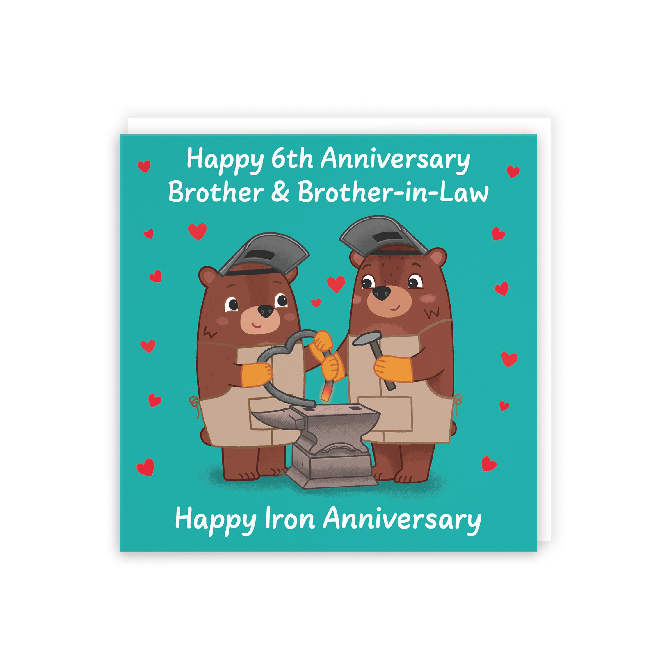 6th Brother And Brother In Law Anniversary Card Love Story - Default Title (5063396126766)