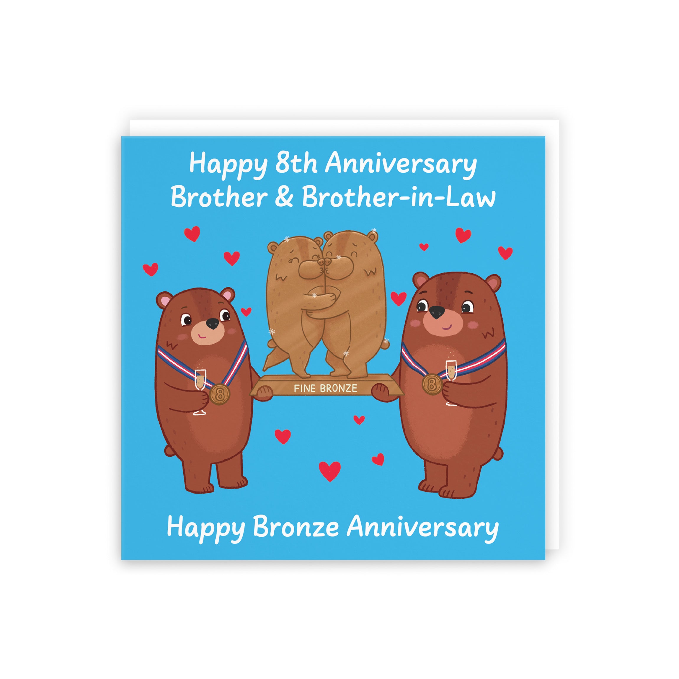 8th Brother And Brother In Law Anniversary Card Love Story - Default Title (5063396126780)