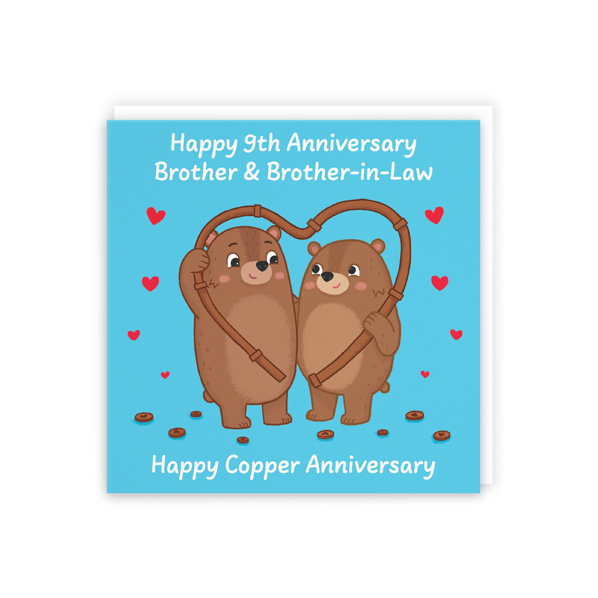 9th Brother And Brother In Law Anniversary Card Love Story - Default Title (5063396126797)