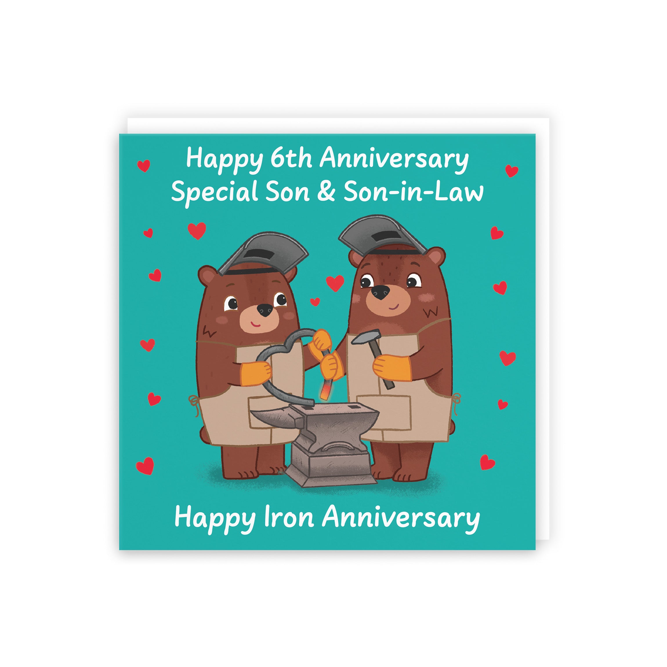 6th Son And Son In Law Anniversary Card Love Story - Default Title (5063396126919)