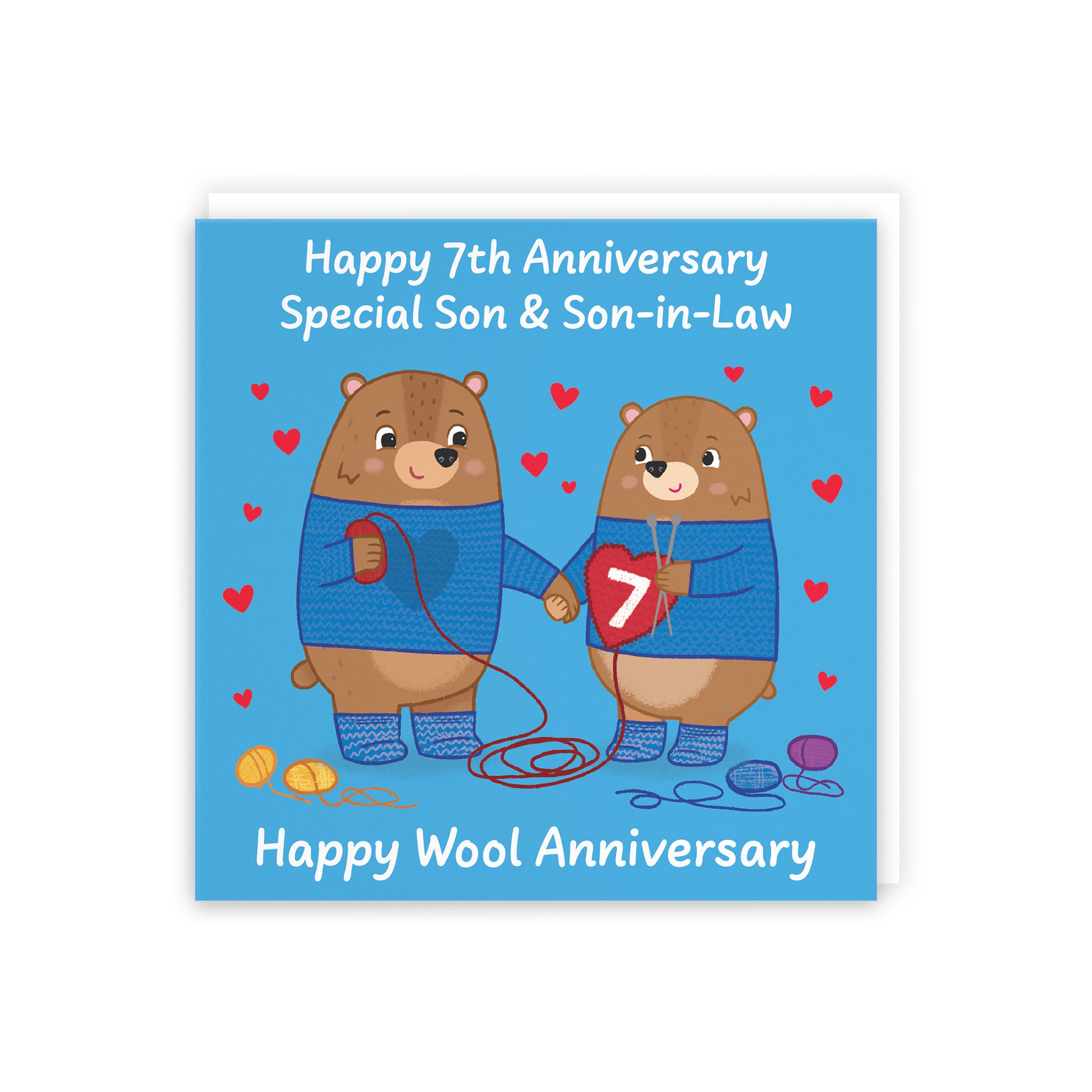 7th Son And Son In Law Anniversary Card Love Story - Default Title (5063396126926)