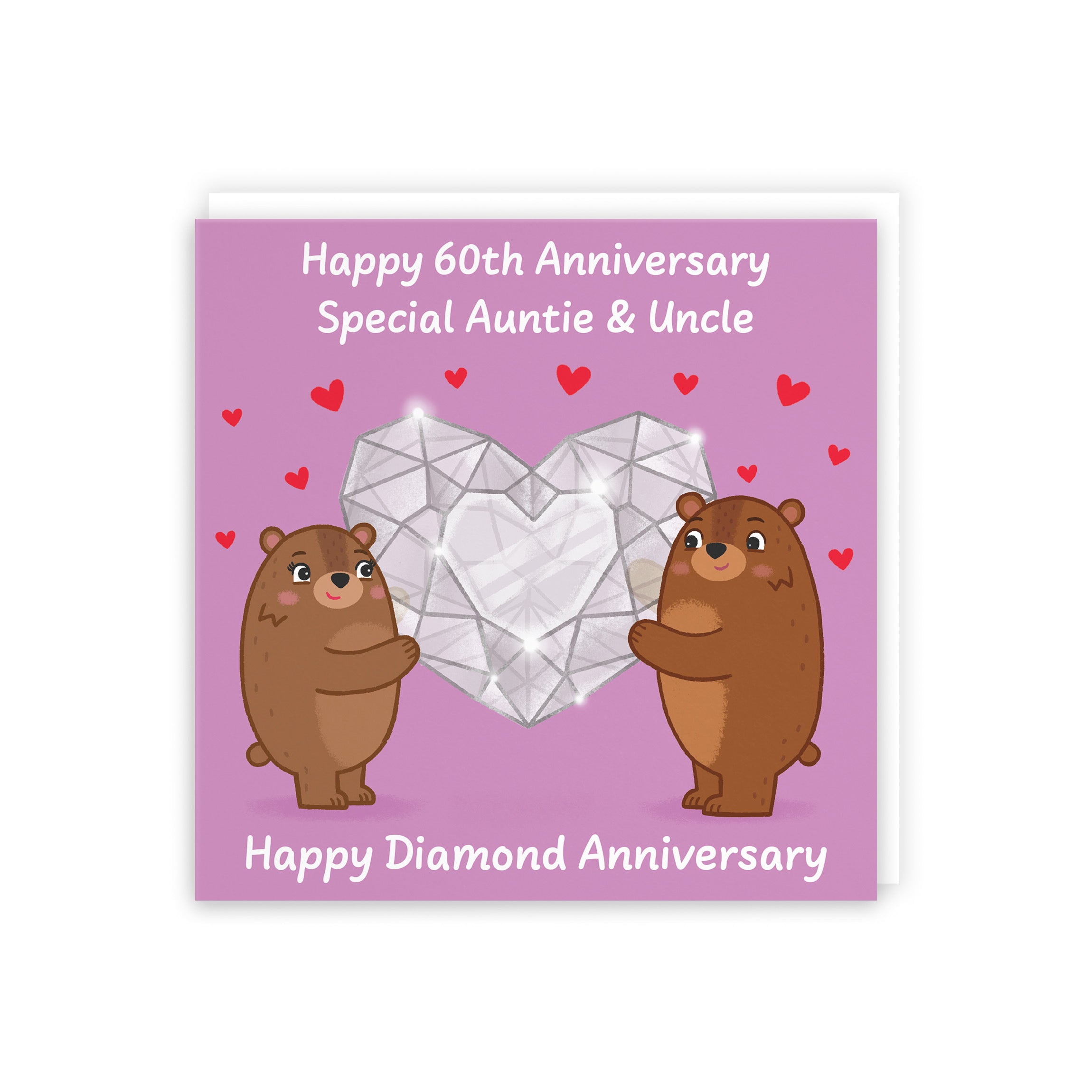 60th Auntie And Uncle Anniversary Card Love Story - Default Title (5063396127206)