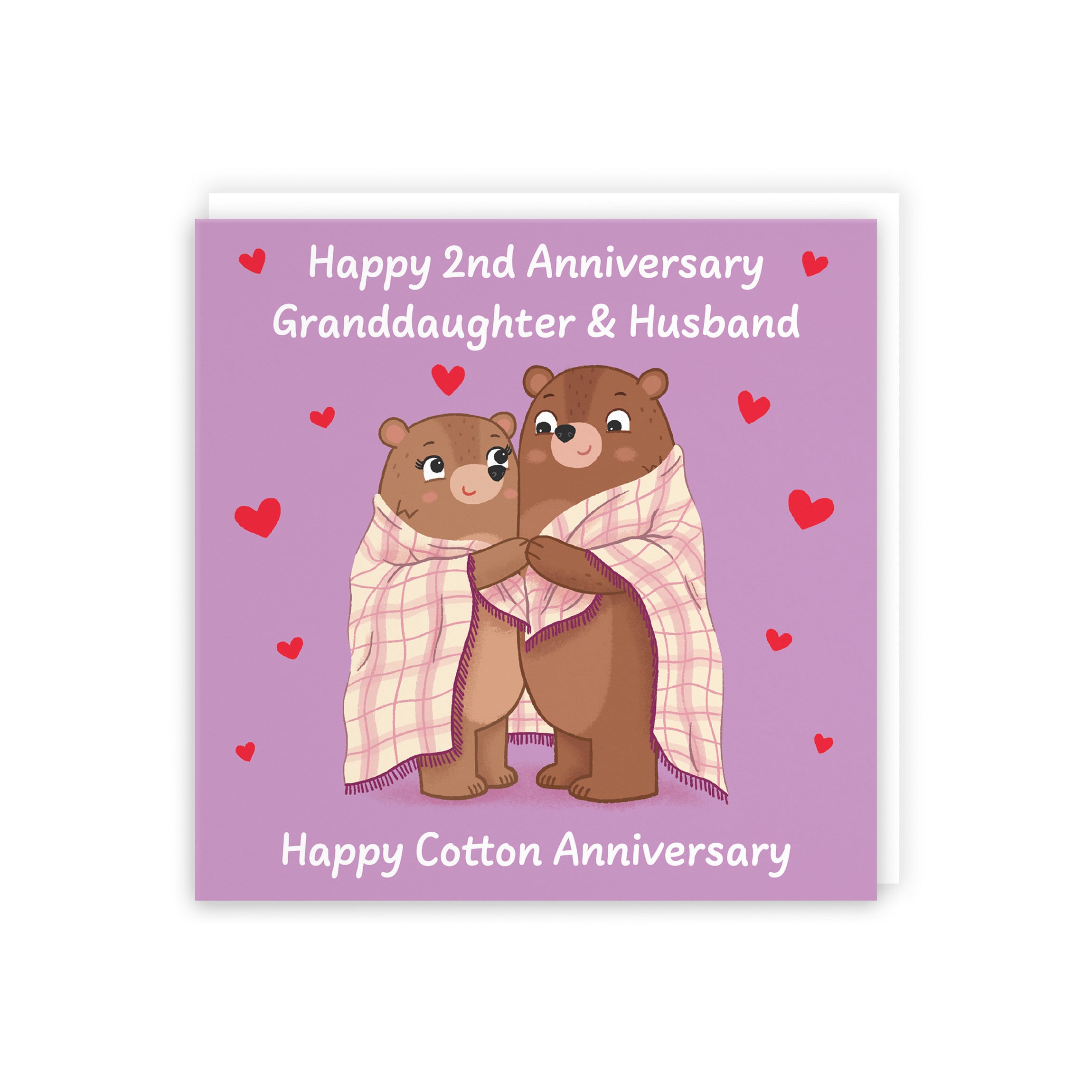 2nd Granddaughter And Husband Anniversary Card Love Story - Default Title (5063396127763)