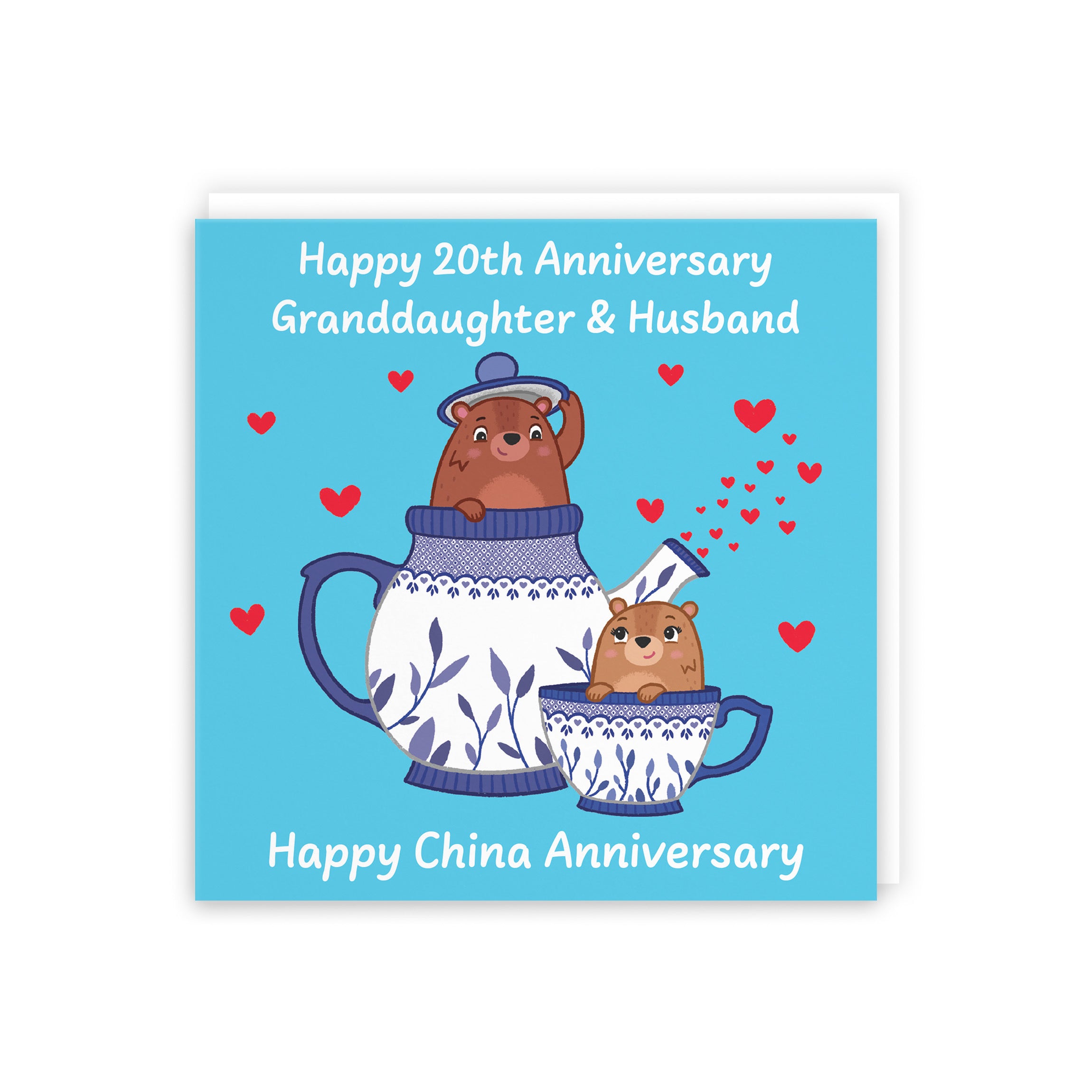 20th Granddaughter And Husband Anniversary Card Love Story - Default Title (5063396127909)