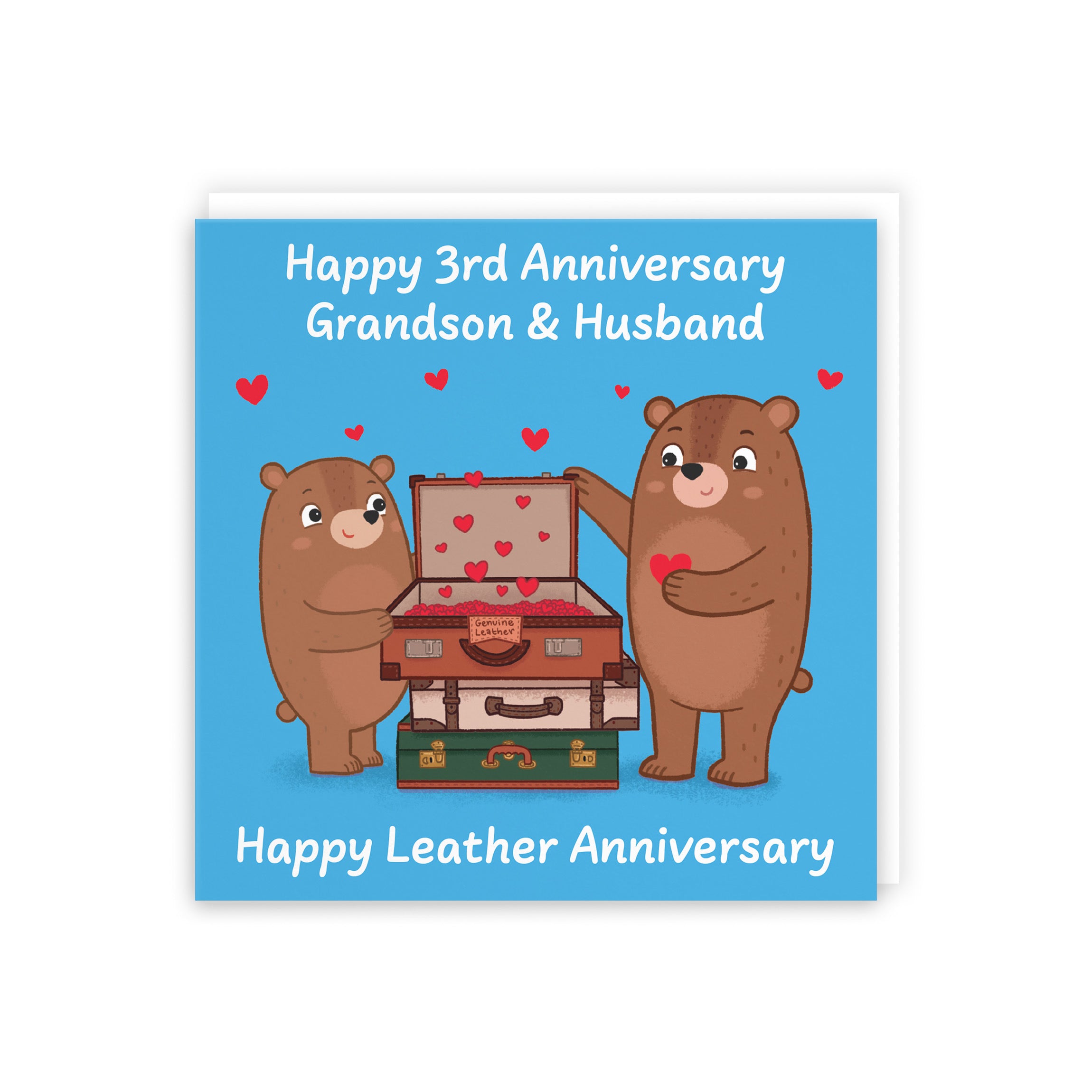 3rd Grandson And Husband Anniversary Card Love Story - Default Title (5063396128098)