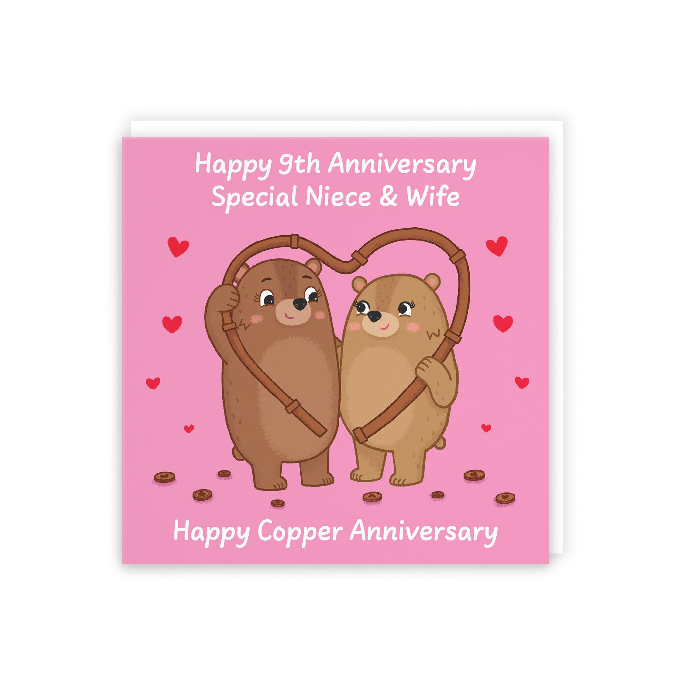 9th Niece And Wife Anniversary Card Love Story - Default Title (5063396128692)