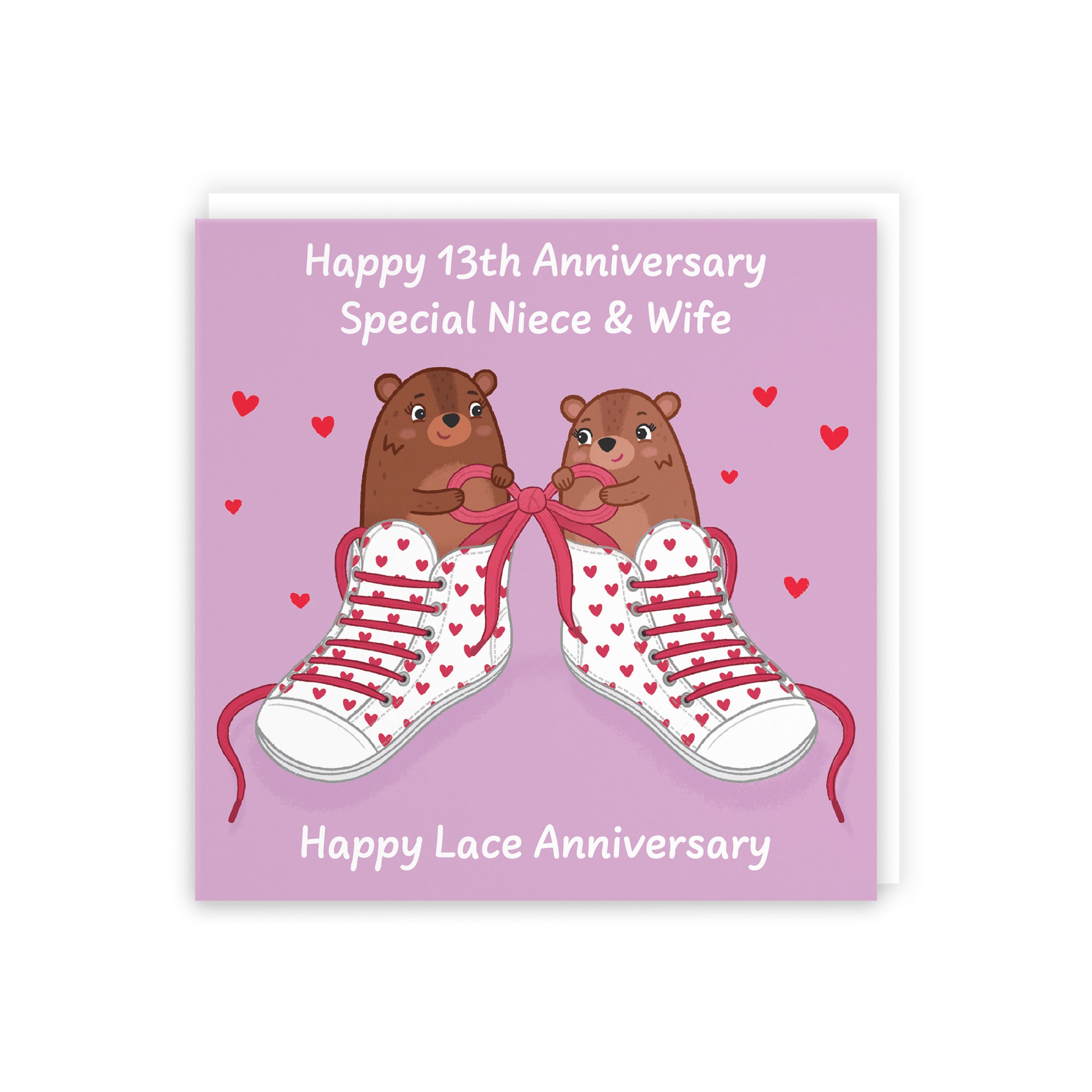 13th Niece And Wife Anniversary Card Love Story - Default Title (5063396128739)