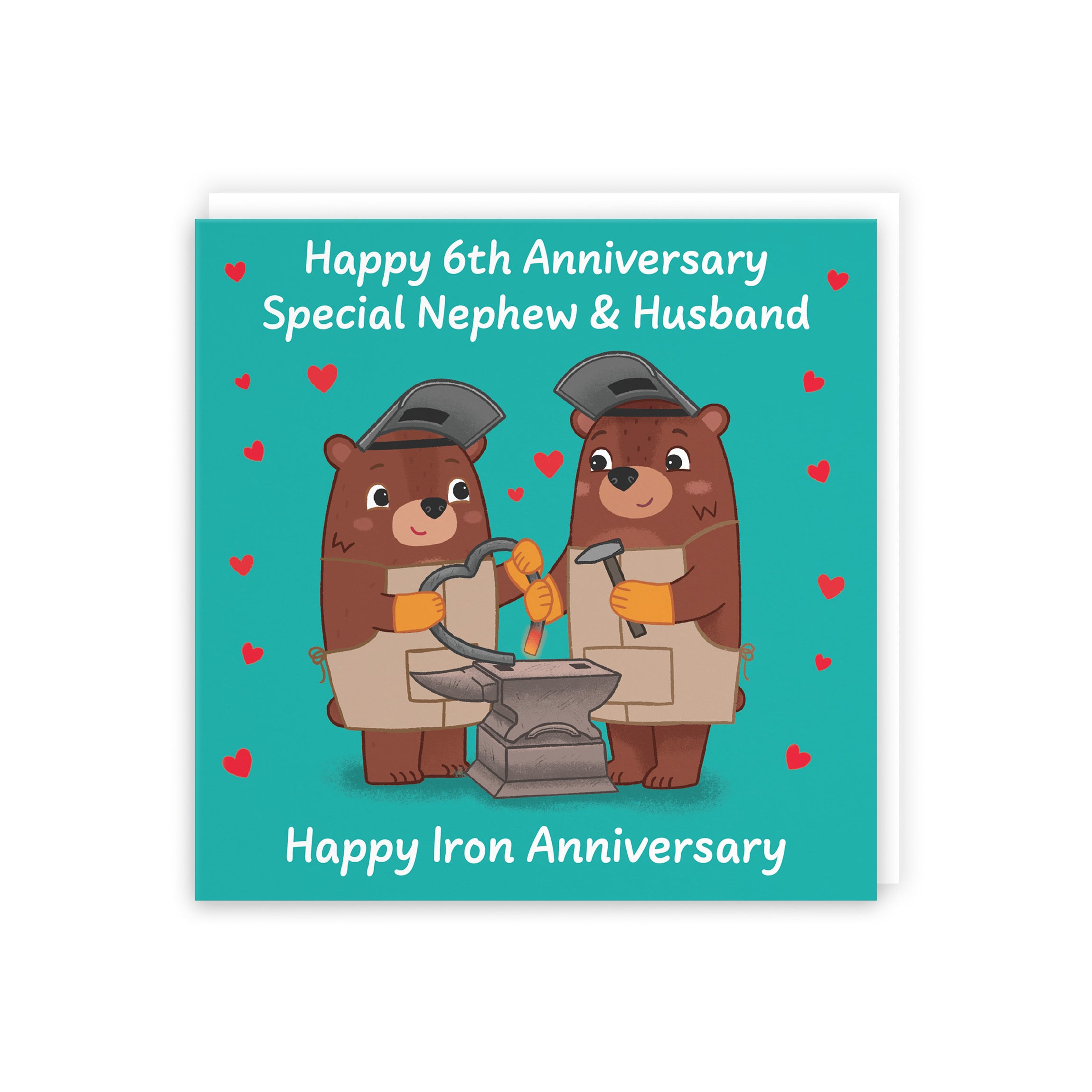 6th Nephew And Husband Anniversary Card Love Story - Default Title (5063396128852)