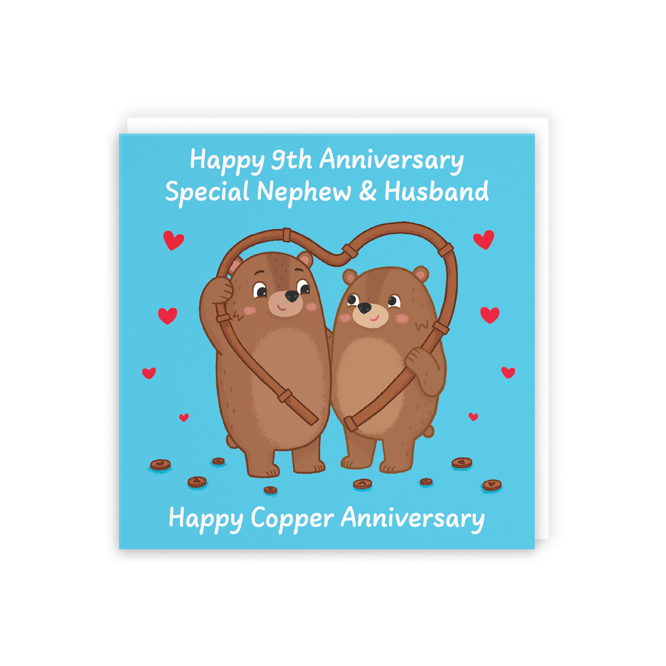 9th Nephew And Husband Anniversary Card Love Story - Default Title (5063396128883)