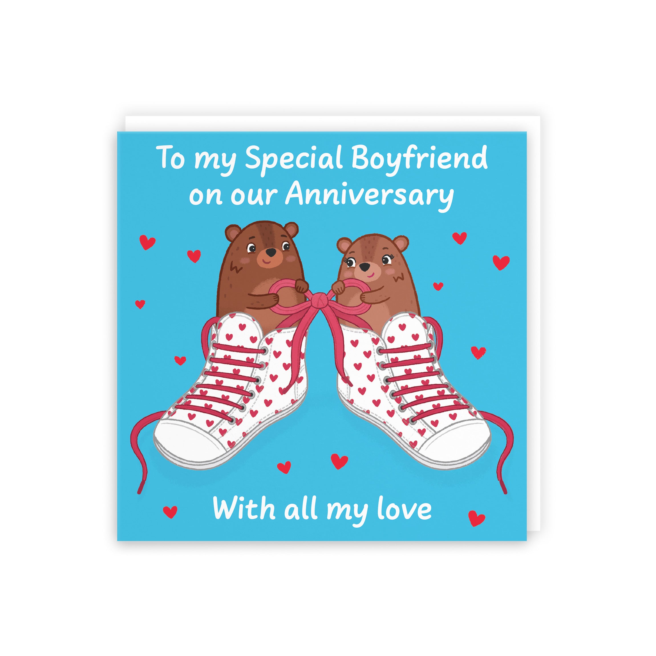 Boyfriend Anniversary Card Laces Love Story - Default Title (5063396129873)