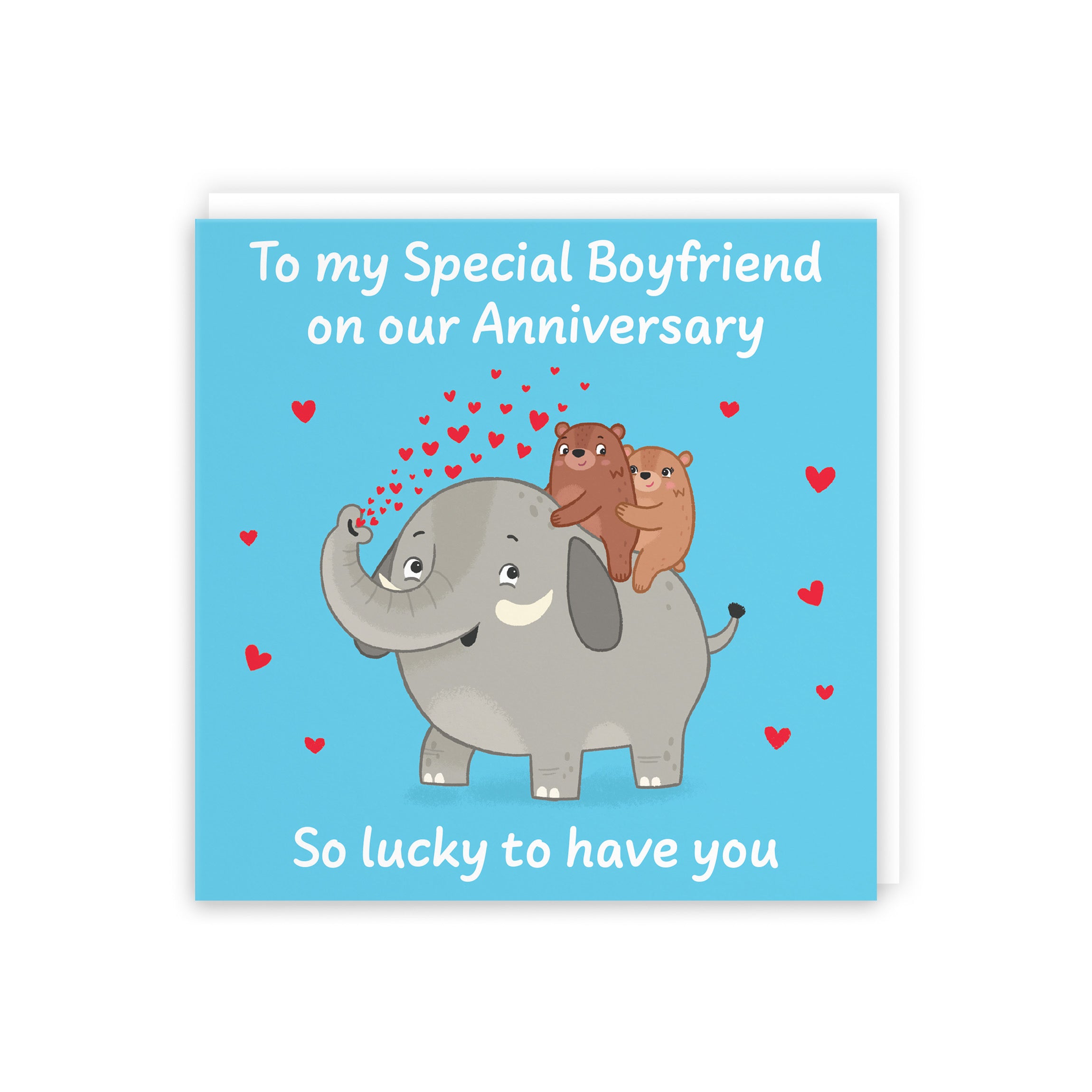 Boyfriend Anniversary Card Elephant Love Story - Default Title (5063396130299)