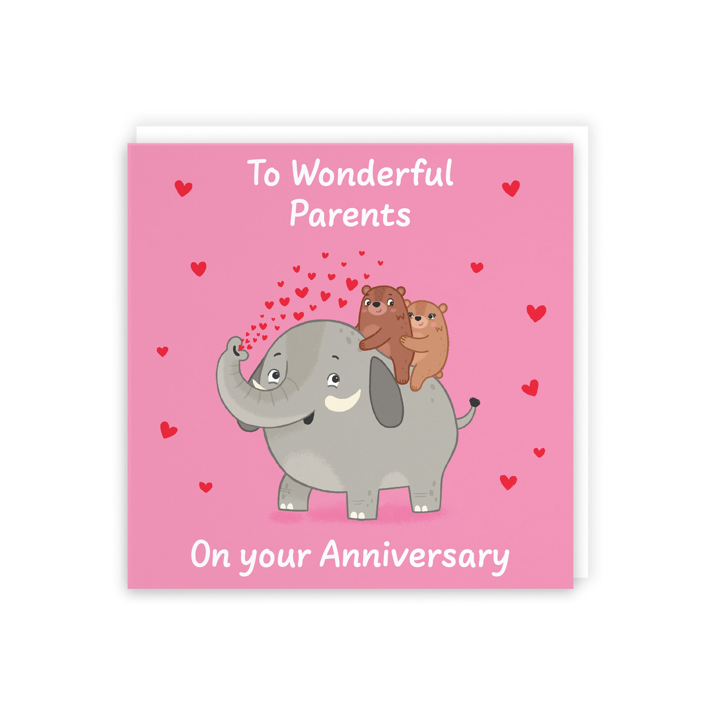 Parents Anniversary Card Elephant Love Story - Default Title (5063396130411)