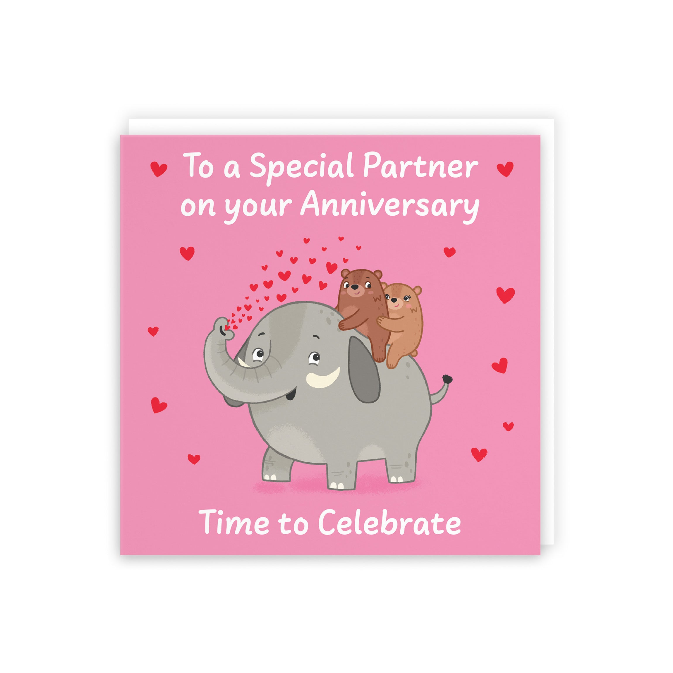 Partner Anniversary Card Elephant Love Story - Default Title (5063396130480)