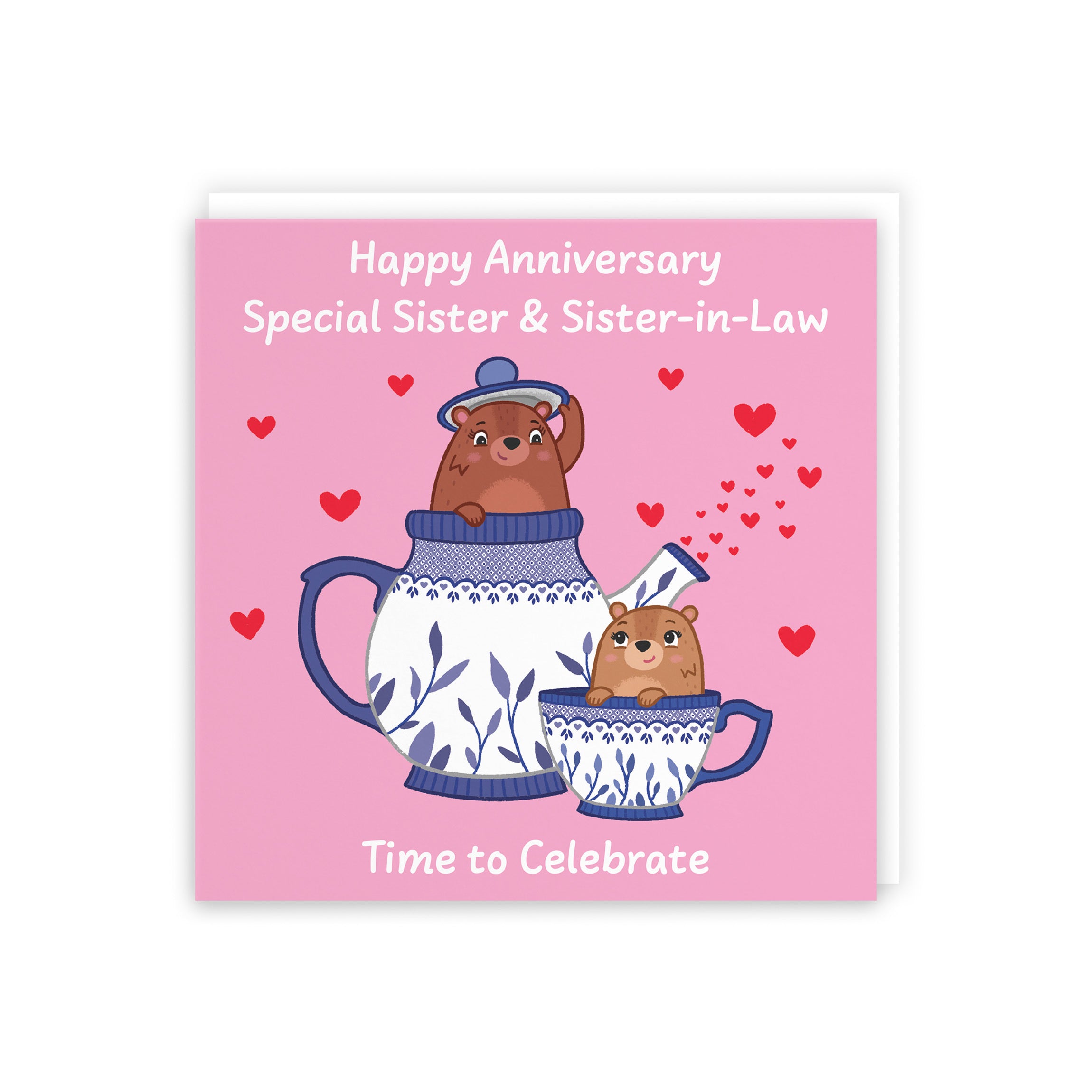 Sister And Sister In Law Anniversary Card Teapot Love Story - Default Title (5063396131050)