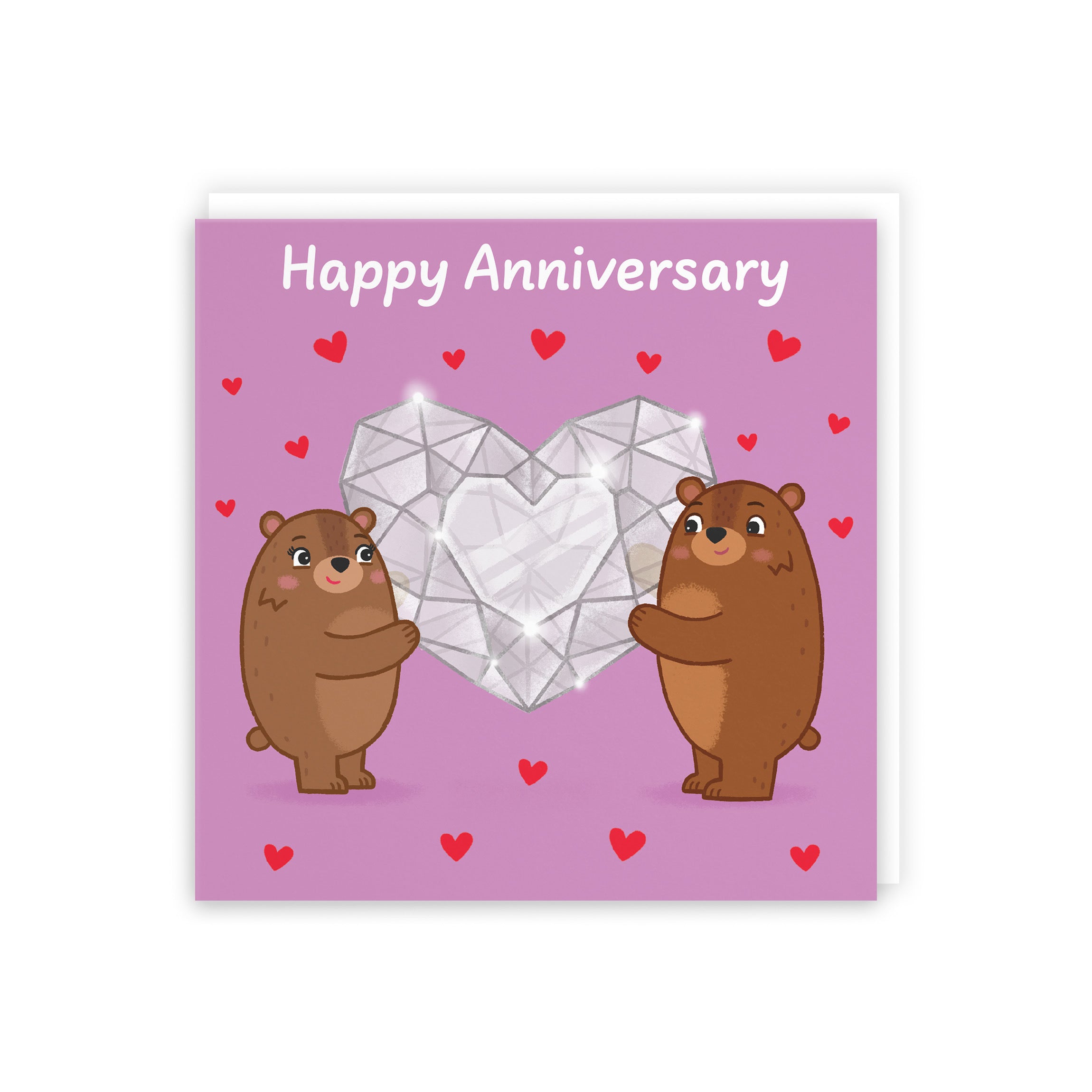 Sparkling Love Anniversary Card Love Story - Default Title (5063396131098)