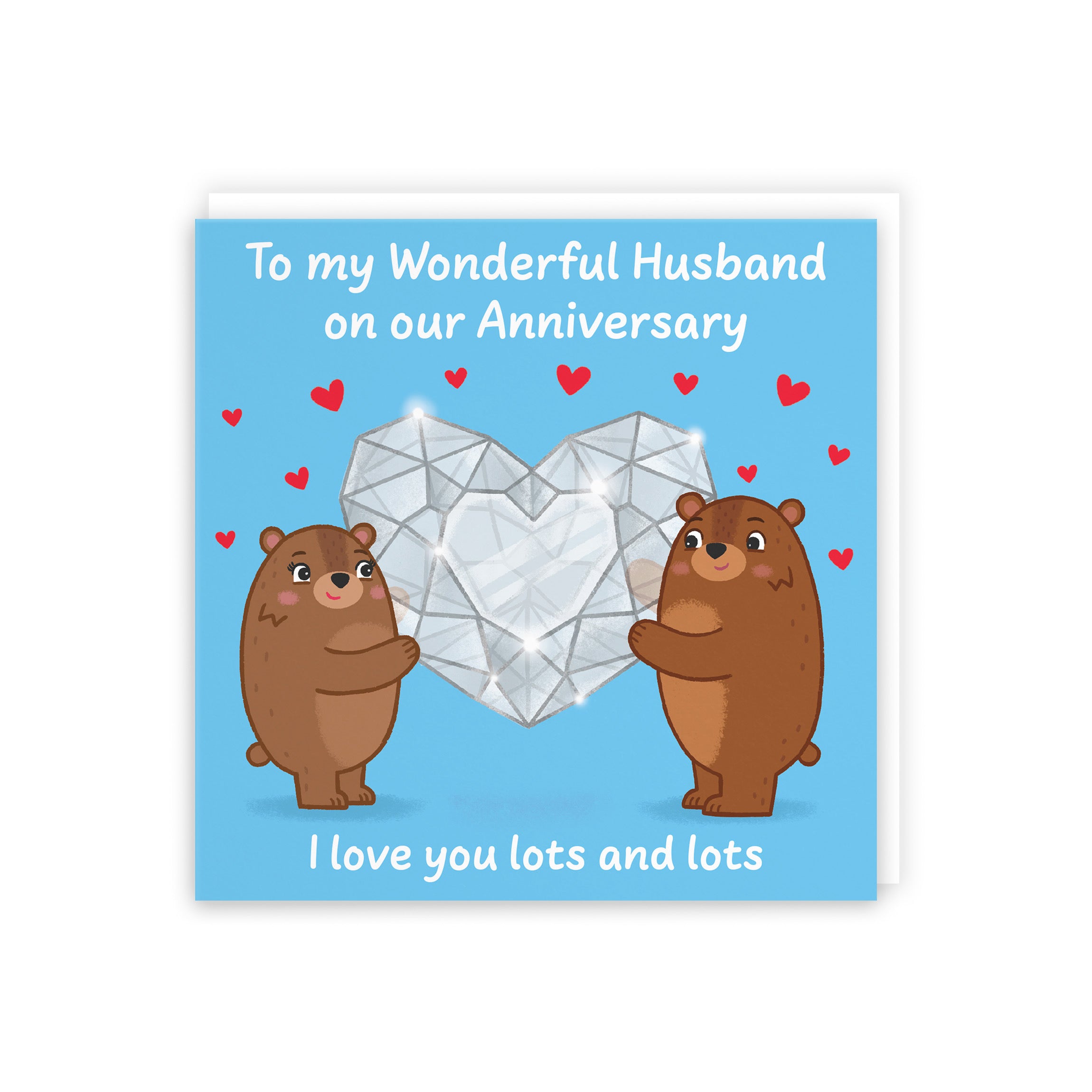 Husband Anniversary Card Sparkling Love Story - Default Title (5063396131111)