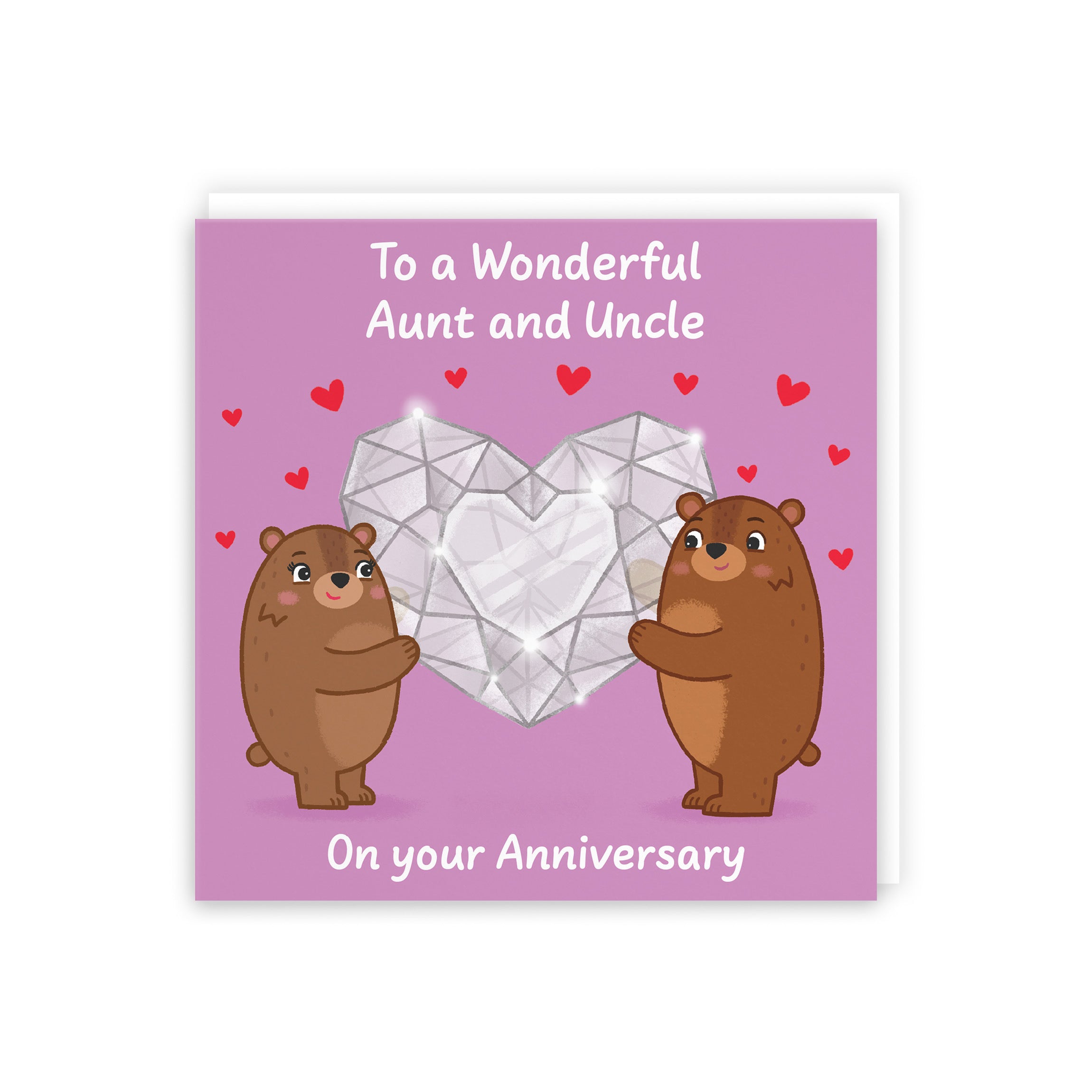 Aunt And Uncle Anniversary Card Sparkling Love Story - Default Title (5063396131210)