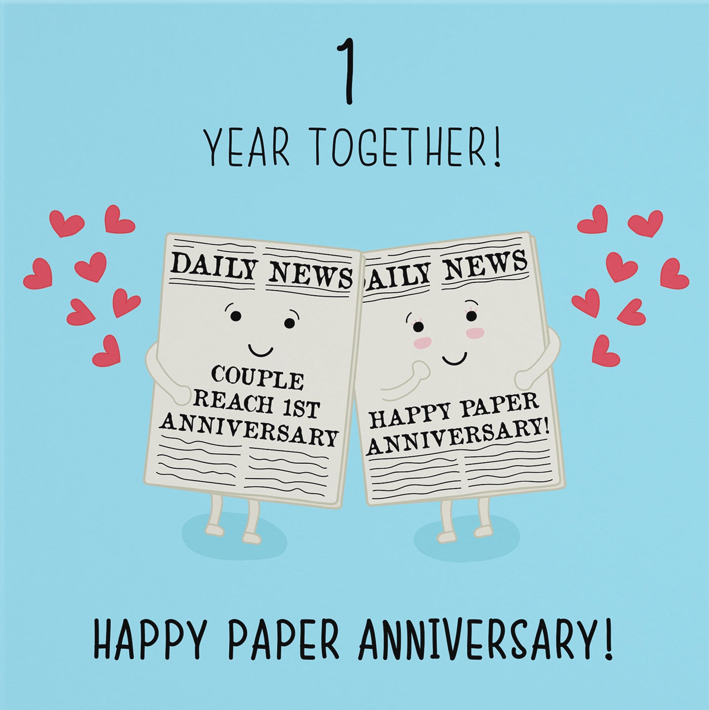 1st Paper Anniversary Card Iconic - Default Title (B0763DQT3B)