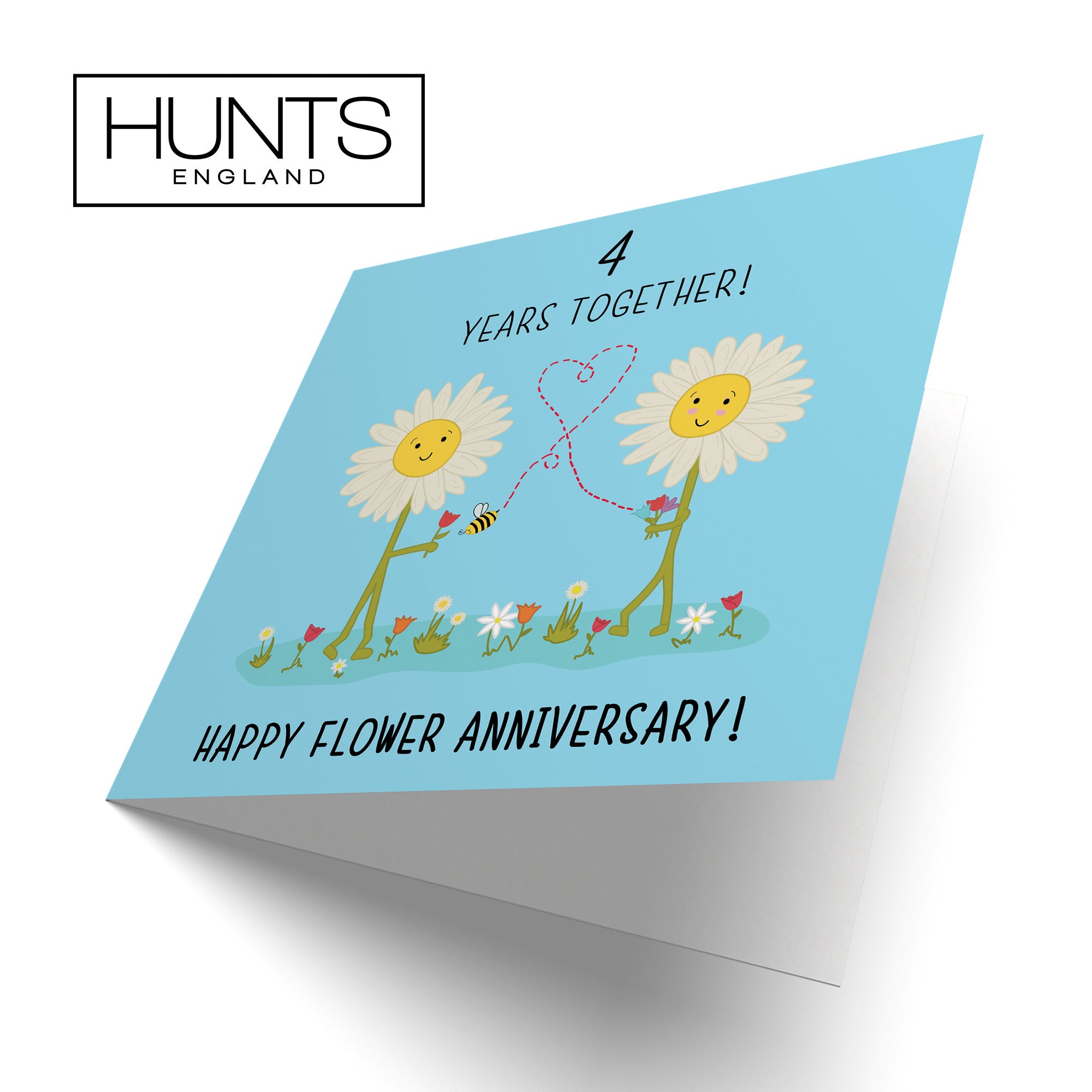 4th Flower Anniversary Card Iconic - Default Title (B0763DT74G)