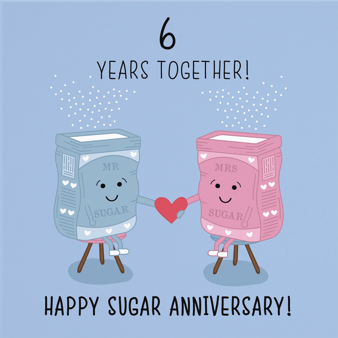 6th Sugar Bags Anniversary Card Iconic - Default Title (B0763FRLMX)