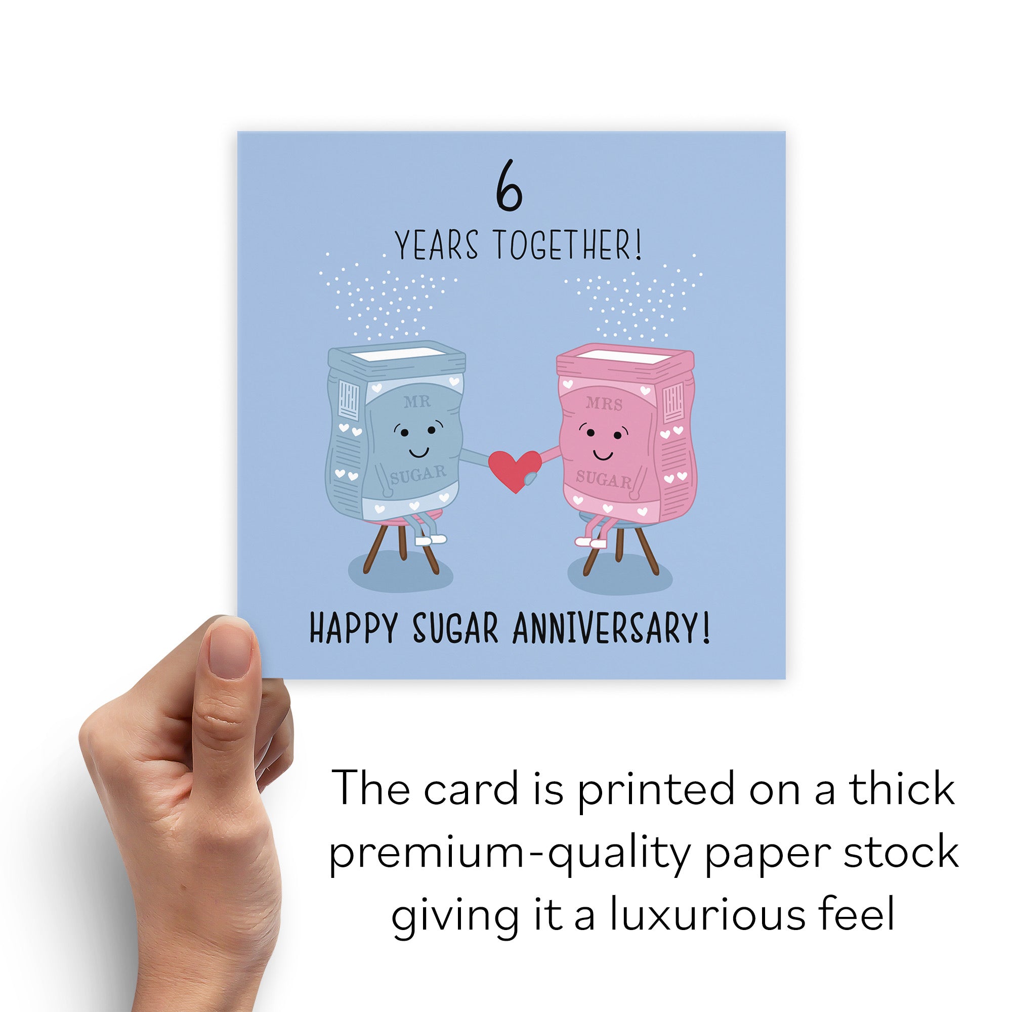 6th Sugar Bags Anniversary Card Iconic - Default Title (B0763FRLMX)