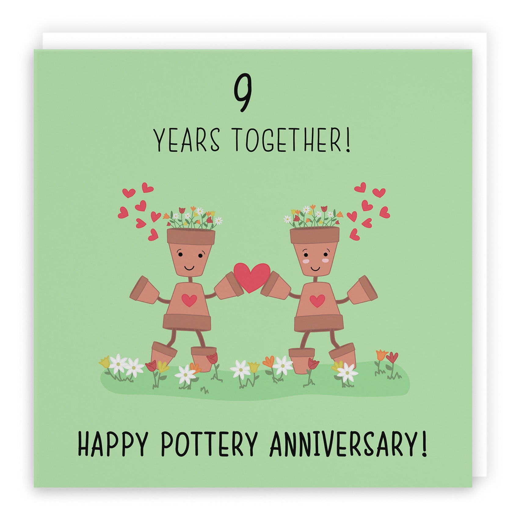 9th Pottery Anniversary Card Iconic - Default Title (B077HZ945F)