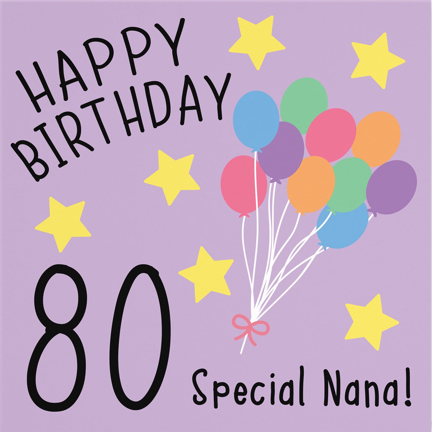 80th Nana Birthday Card Original - Default Title (B07DCVJBSY)