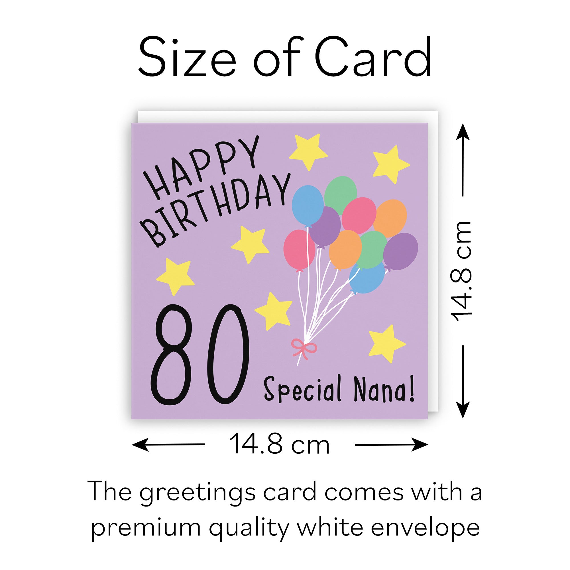 80th Nana Birthday Card Original - Default Title (B07DCVJBSY)