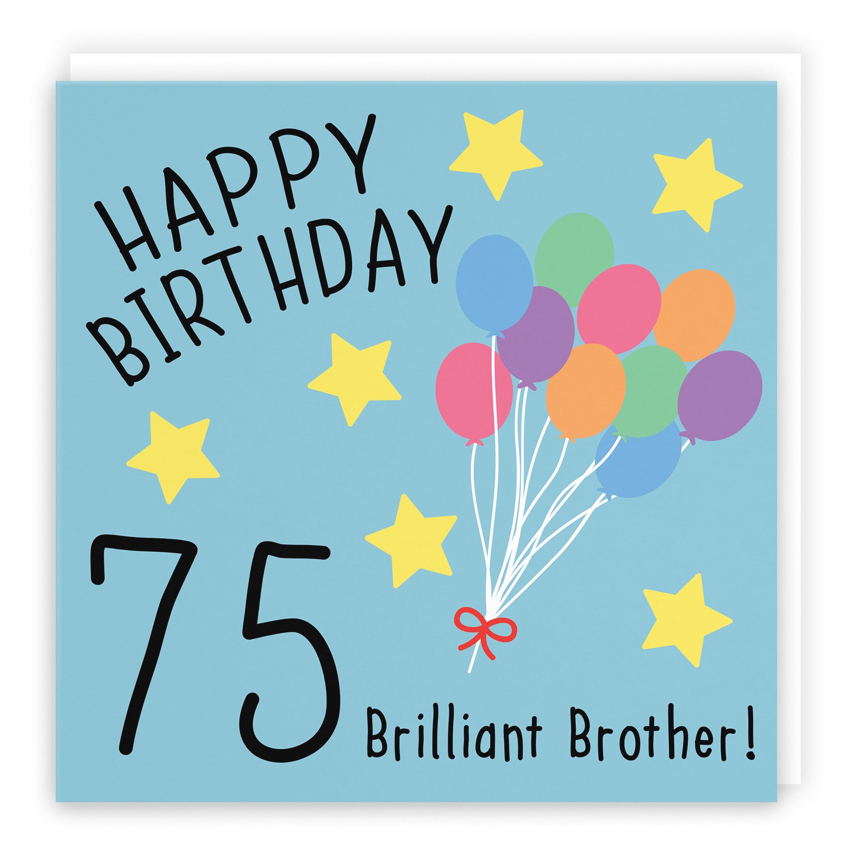 75th Brother Birthday Card Original - Default Title (B07DCY32QL)