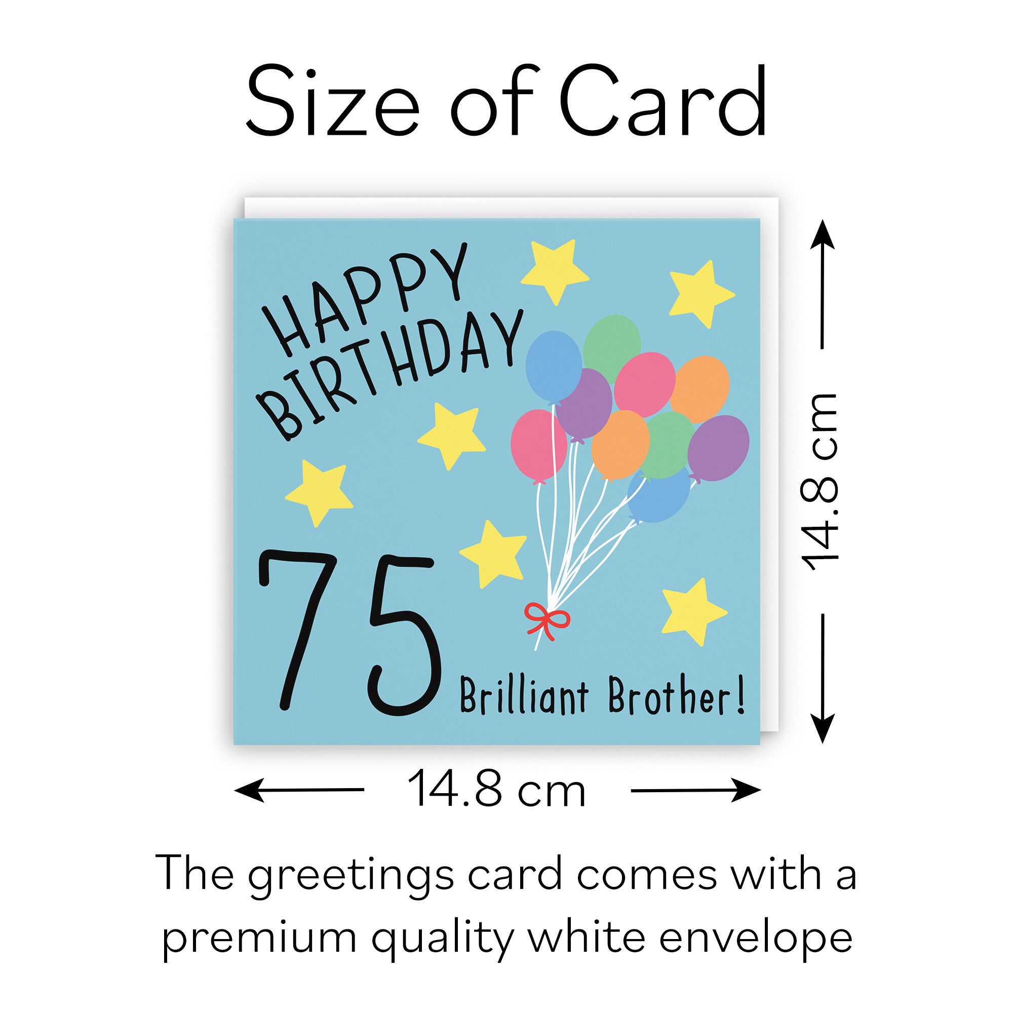 75th Brother Birthday Card Original - Default Title (B07DCY32QL)