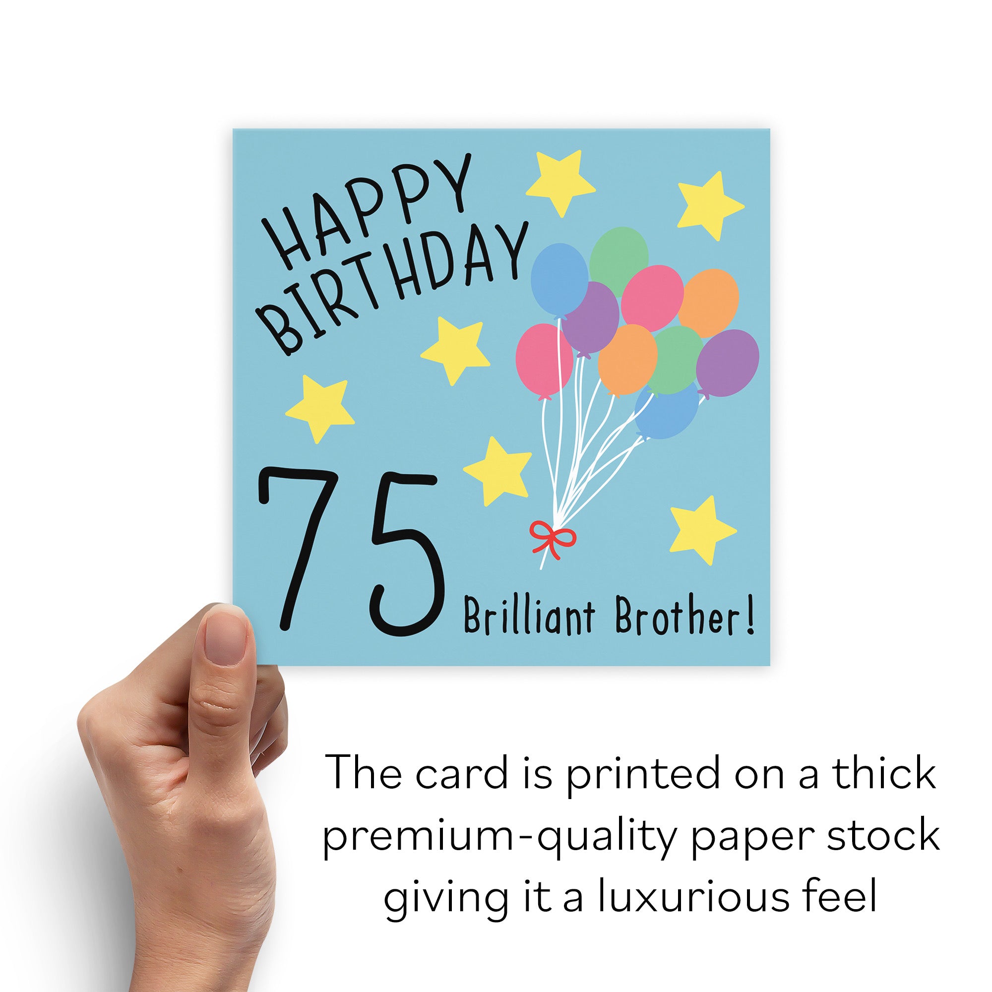 75th Brother Birthday Card Original - Default Title (B07DCY32QL)