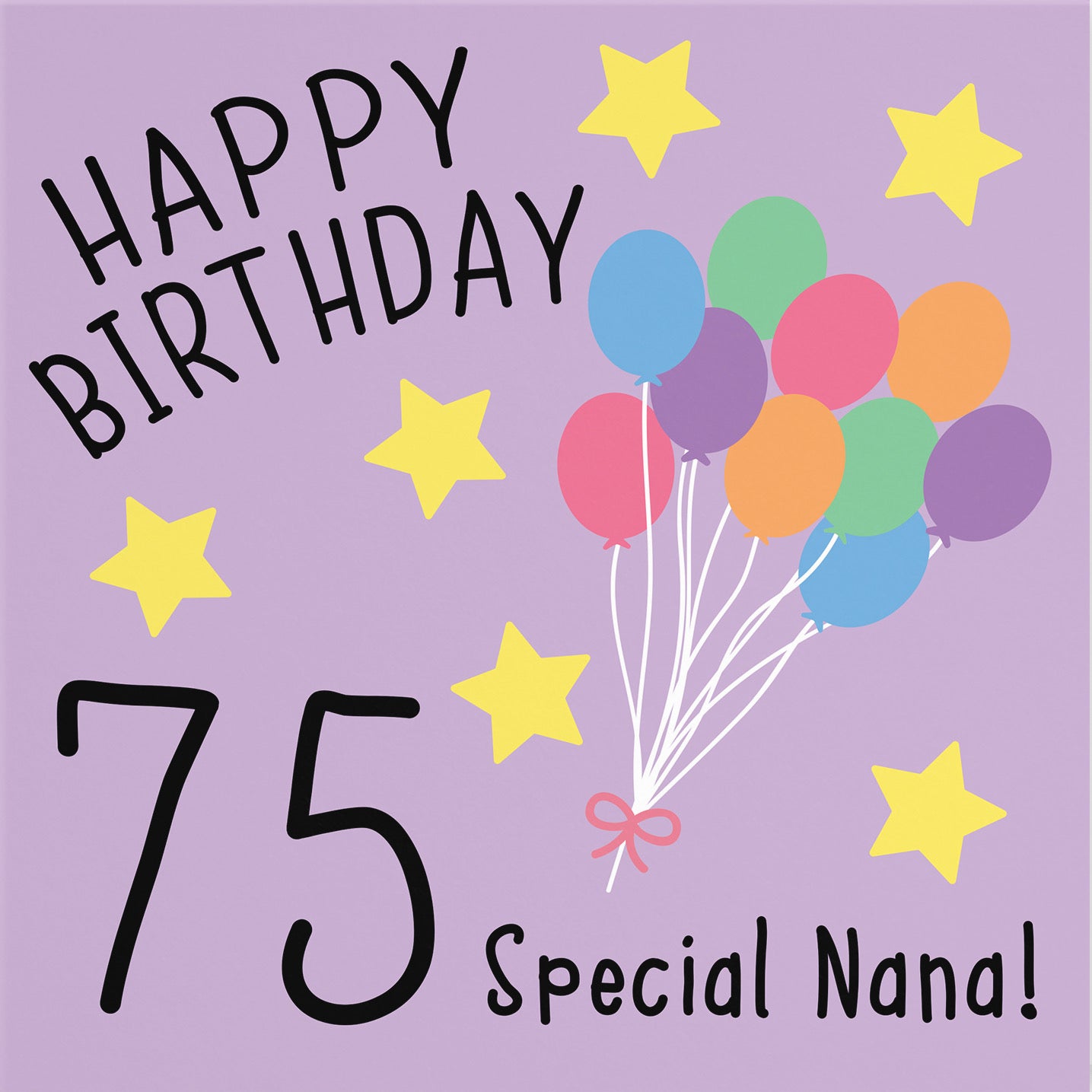 75th Nana Birthday Card Original - Default Title (B07DCY8CCR)