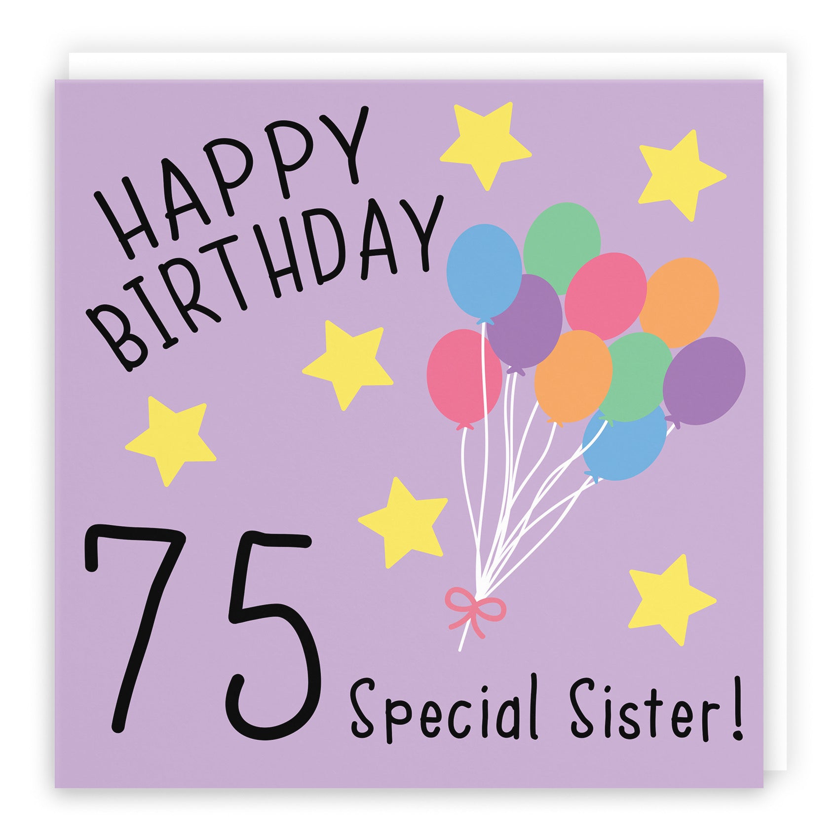 75th Sister Birthday Card Original - Default Title (B07DCYG253)