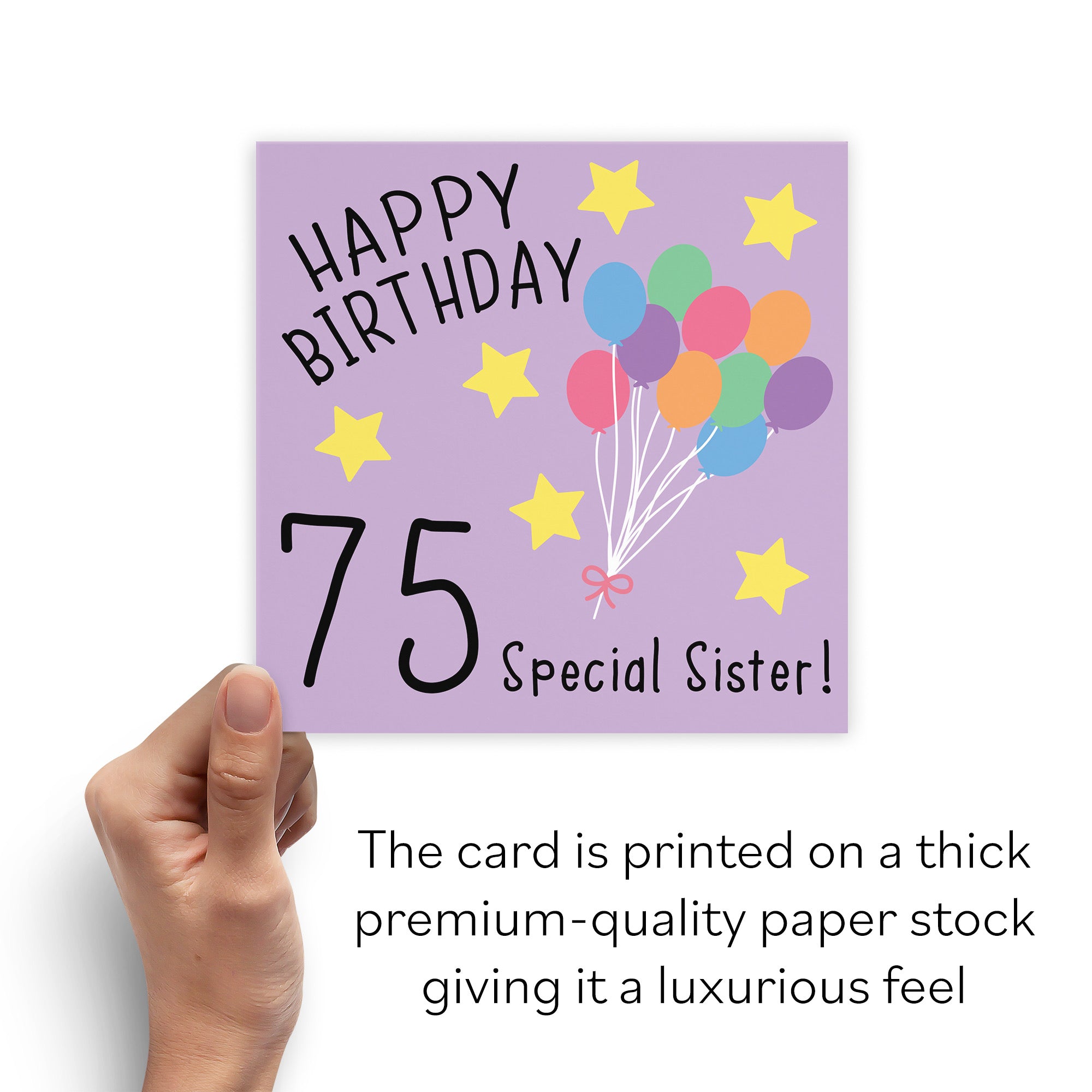 75th Sister Birthday Card Original - Default Title (B07DCYG253)