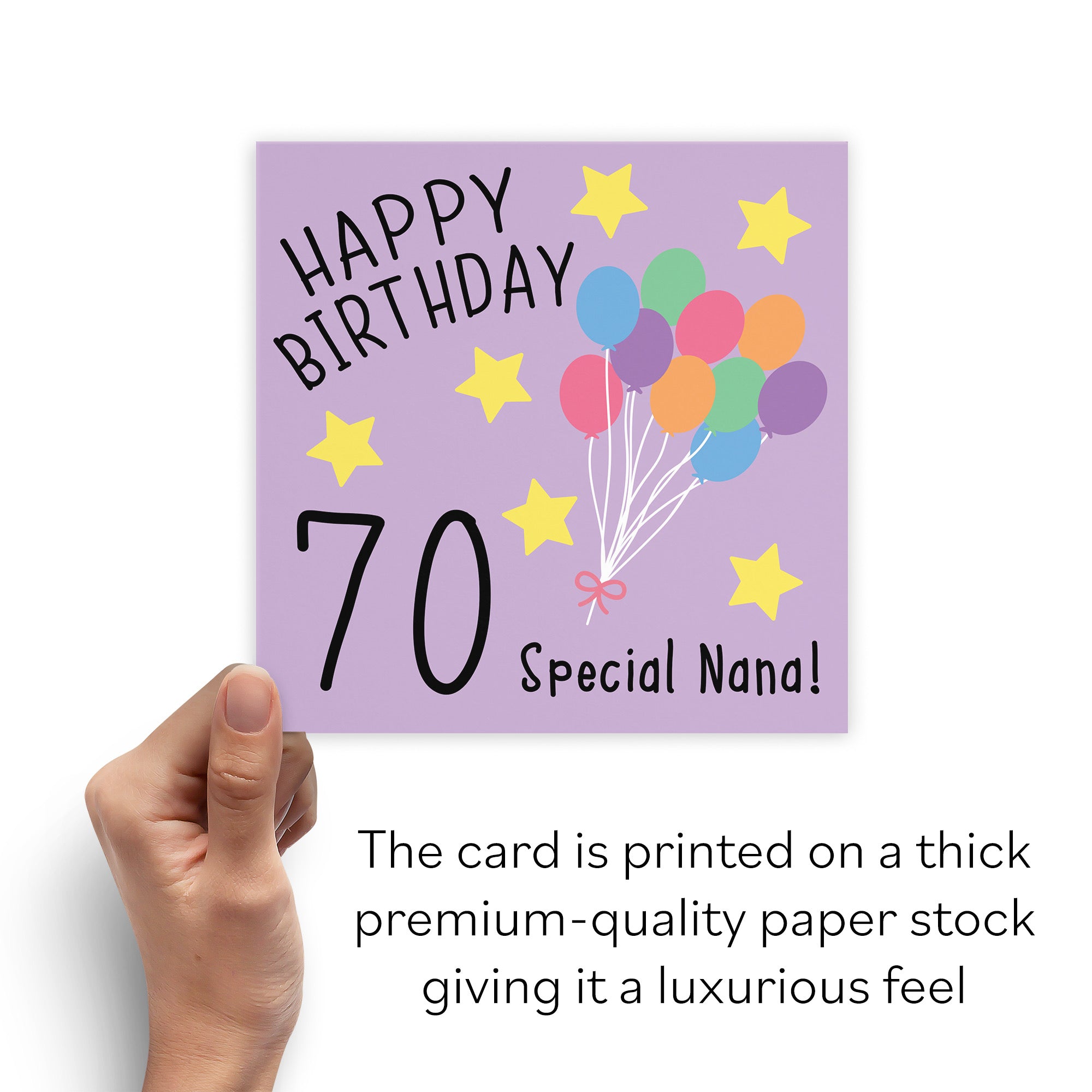 70th Nana Birthday Card Original - Default Title (B07DCYR1Y8)