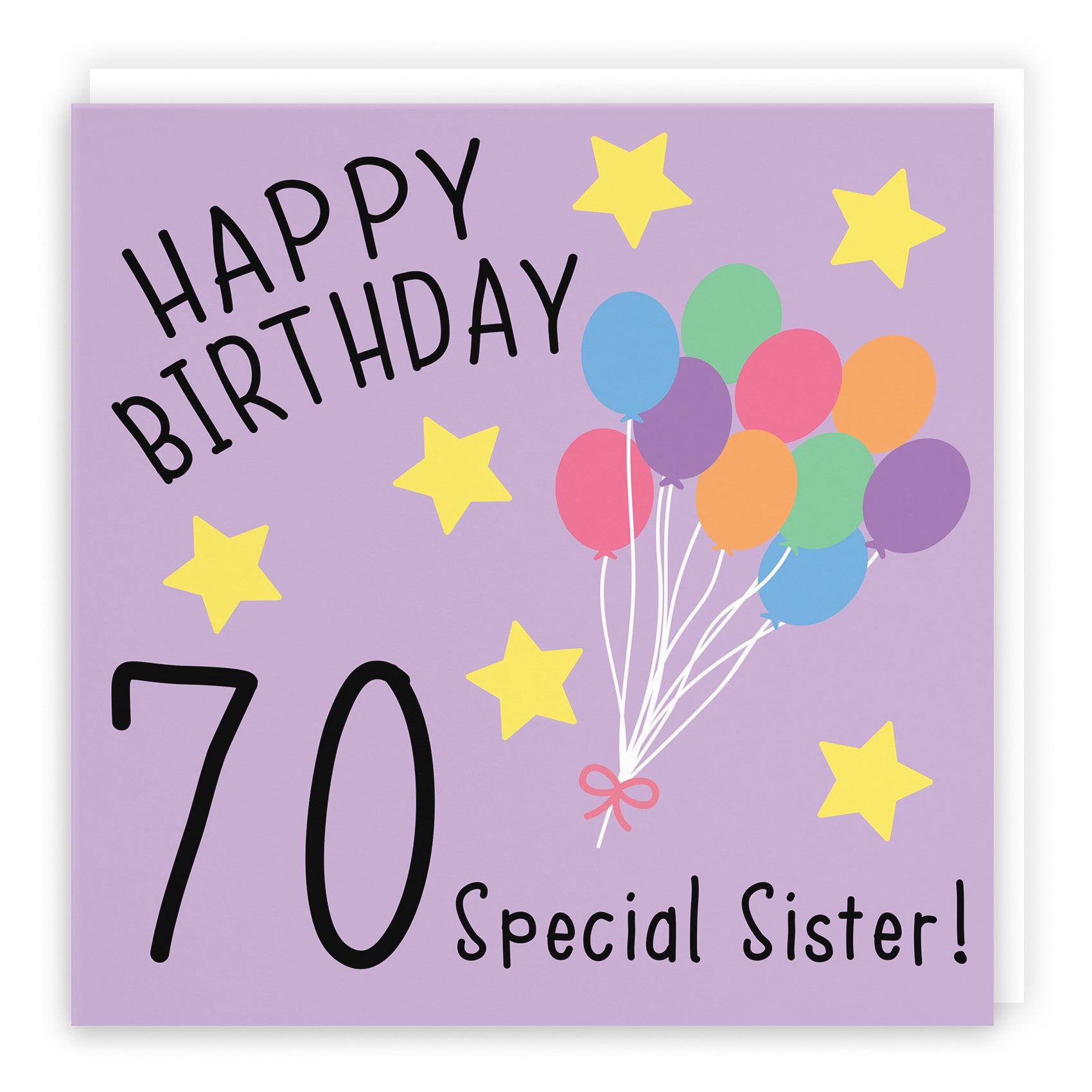 70th Sister Birthday Card Original - Default Title (B07DCZ1DJ2)