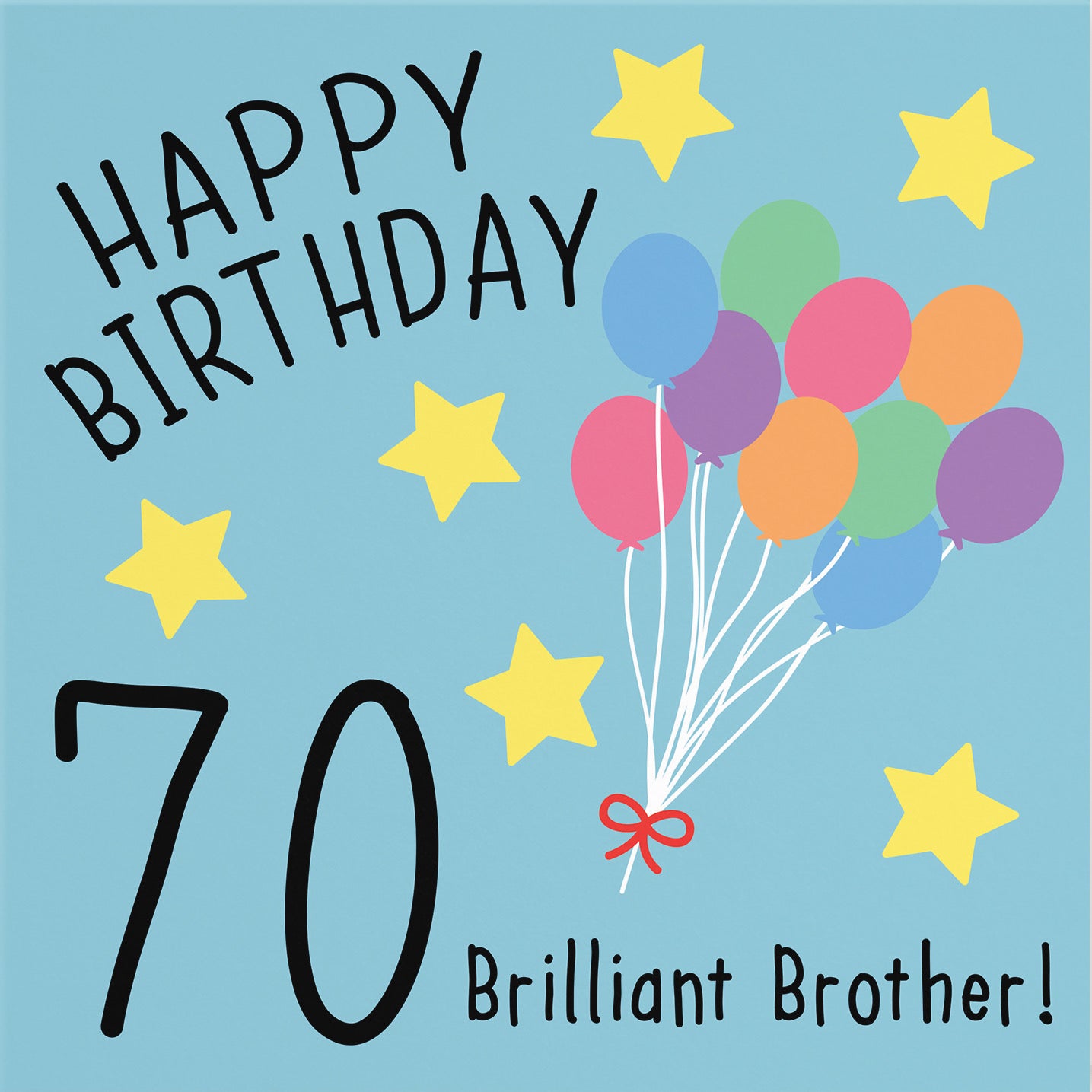 70th Brother Birthday Card Original - Default Title (B07DCZ9HXP)