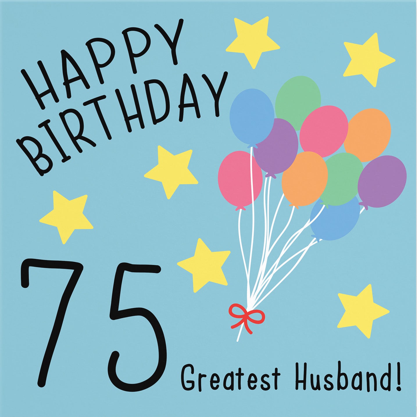 75th Husband Birthday Card Original - Default Title (B07DCZNJSP)