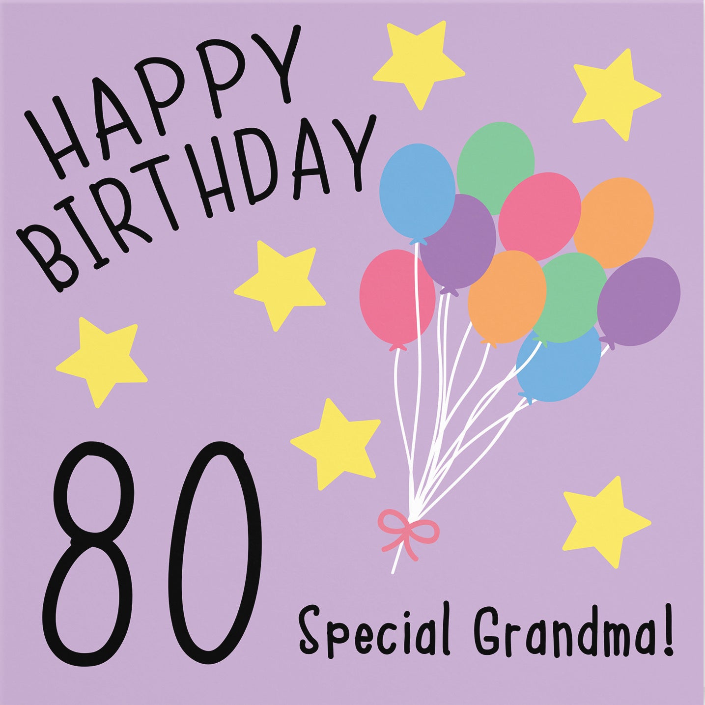 80th Grandma Birthday Card Original - Default Title (B07H1LTQZ4)