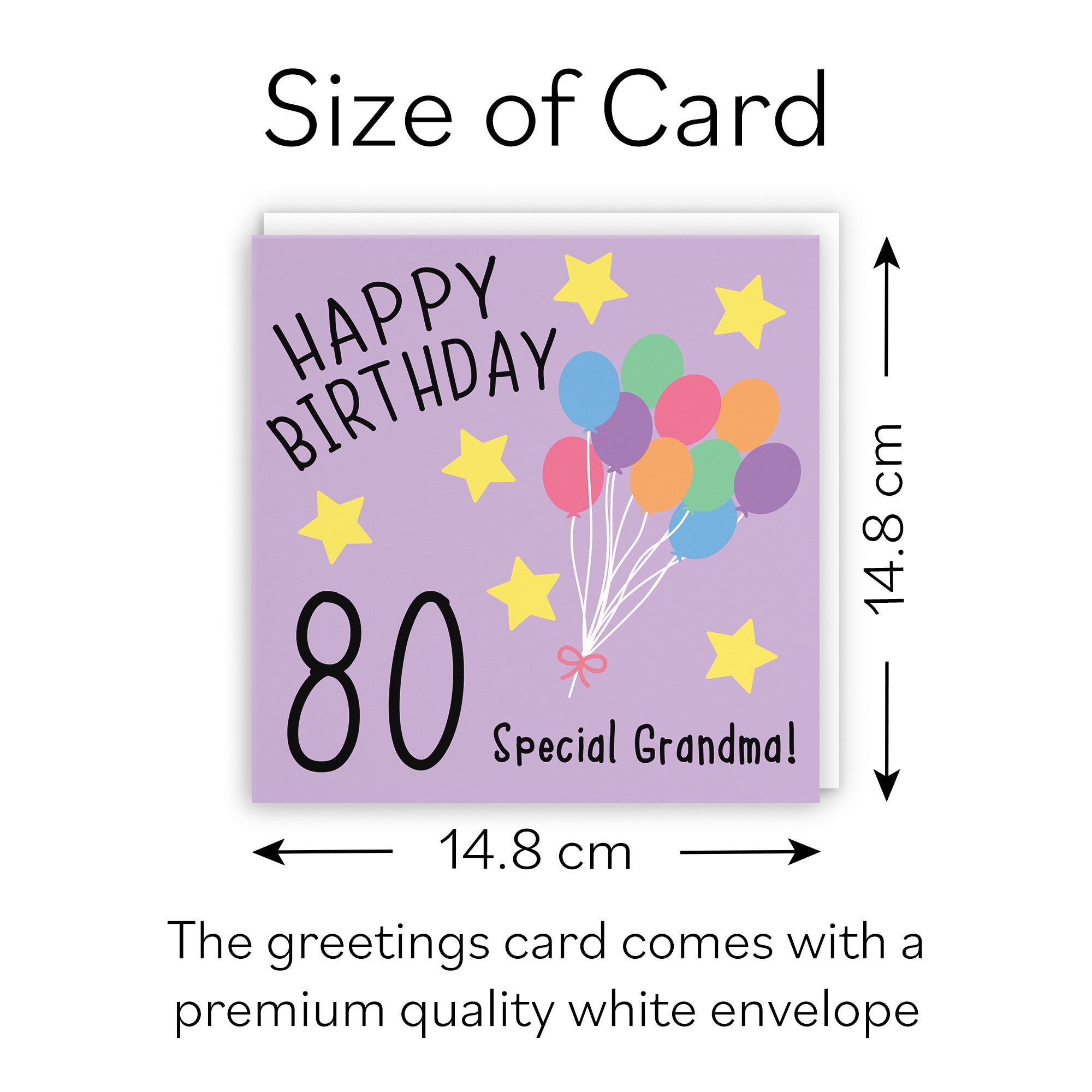 80th Grandma Birthday Card Original - Default Title (B07H1LTQZ4)