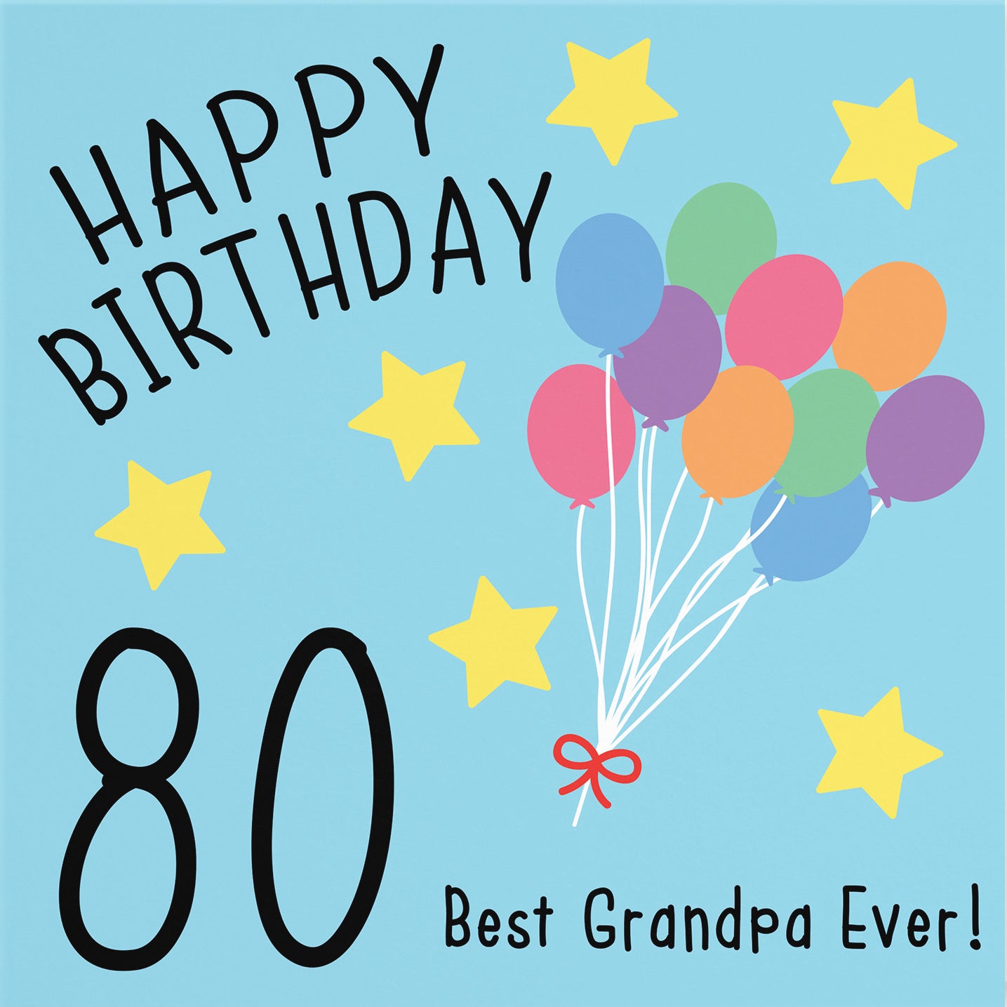 80th Grandpa Birthday Card Original - Default Title (B07H1N5XBM)