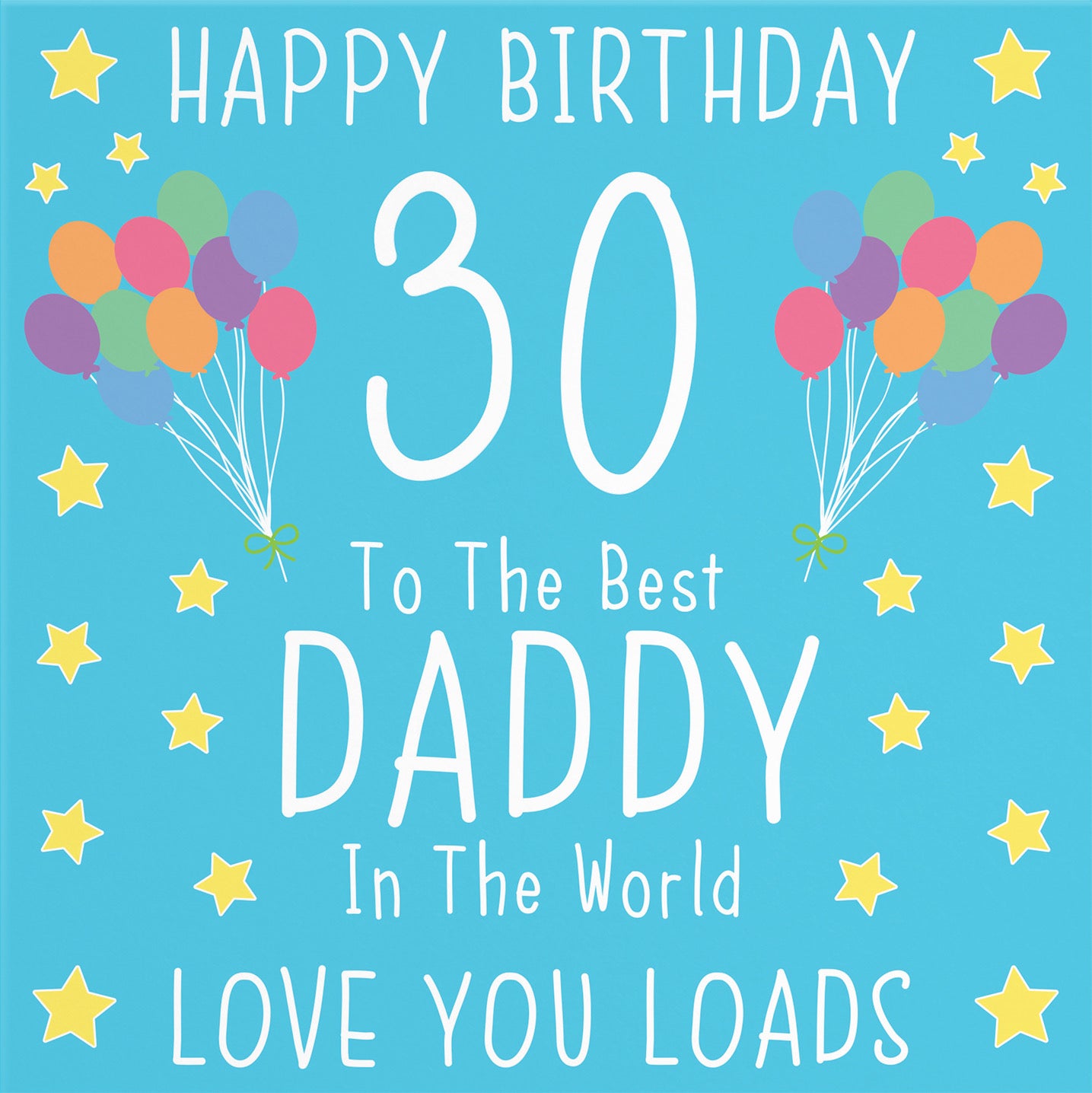 30th Daddy Birthday Card Iconic - Default Title (B07RKYTBM3)