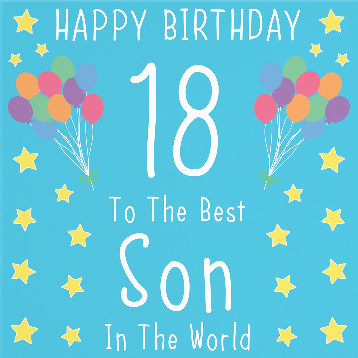 18th Son Birthday Card Iconic - Default Title (B07RKYVQGL)