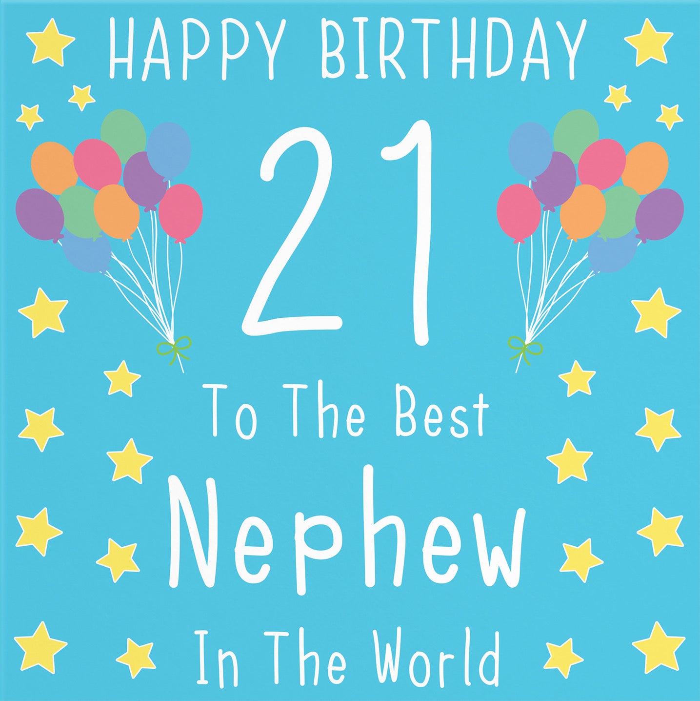 21st Nephew Birthday Card Iconic - Default Title (B07RLNFB6B)