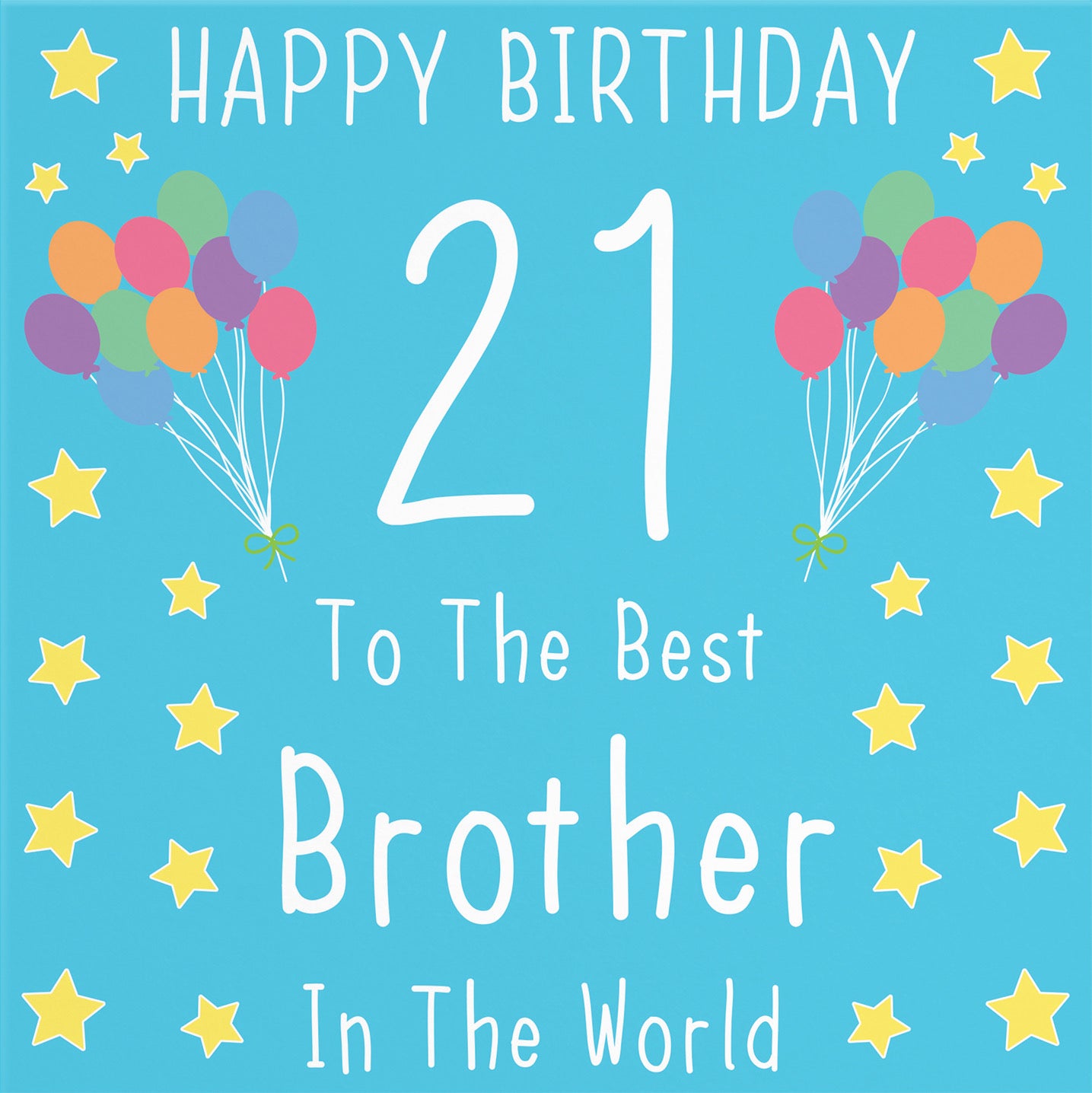 21st Brother Birthday Card Iconic - Default Title (B07RLPR4G9)