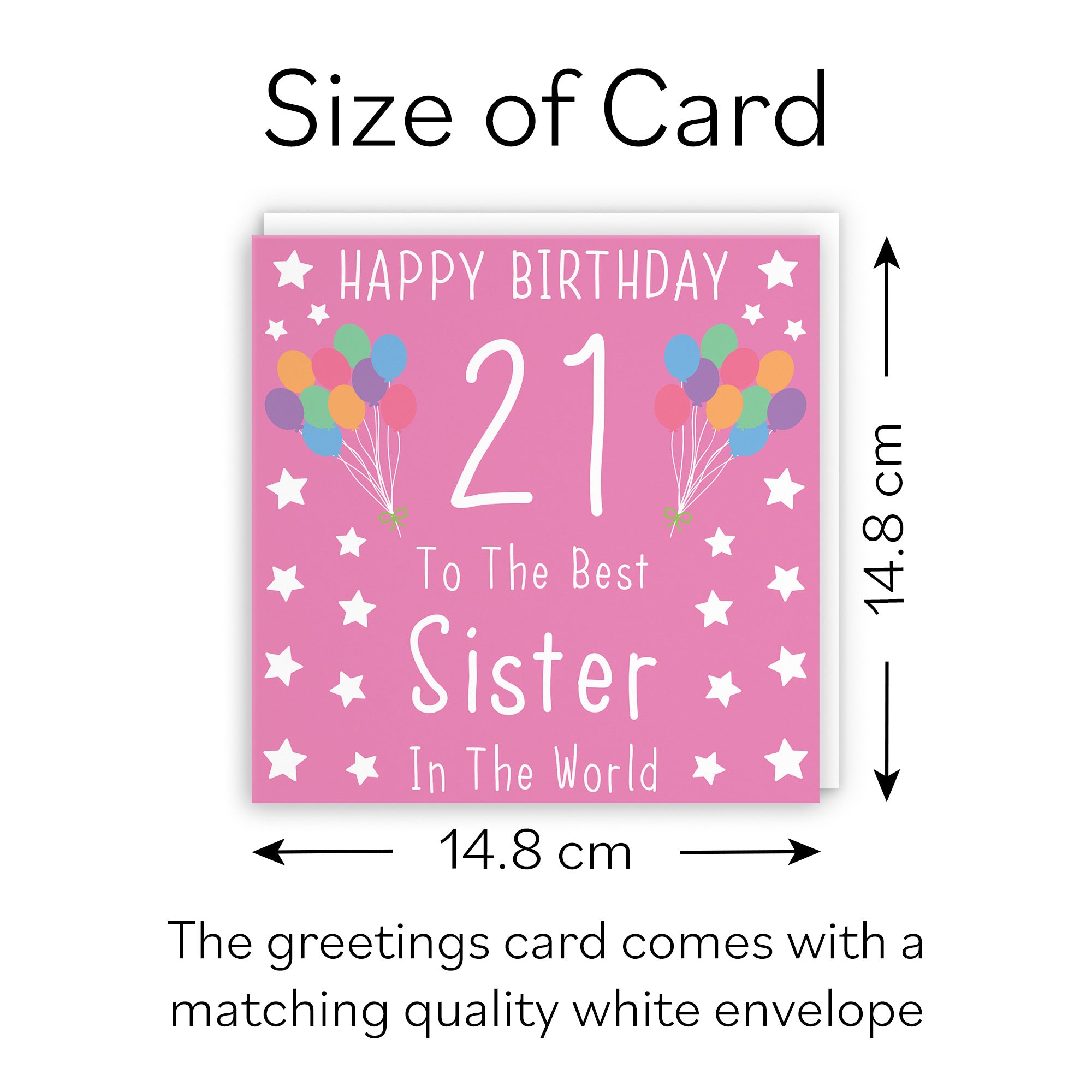 21st Sister Birthday Card Iconic - Default Title (B07RNGT6JJ)